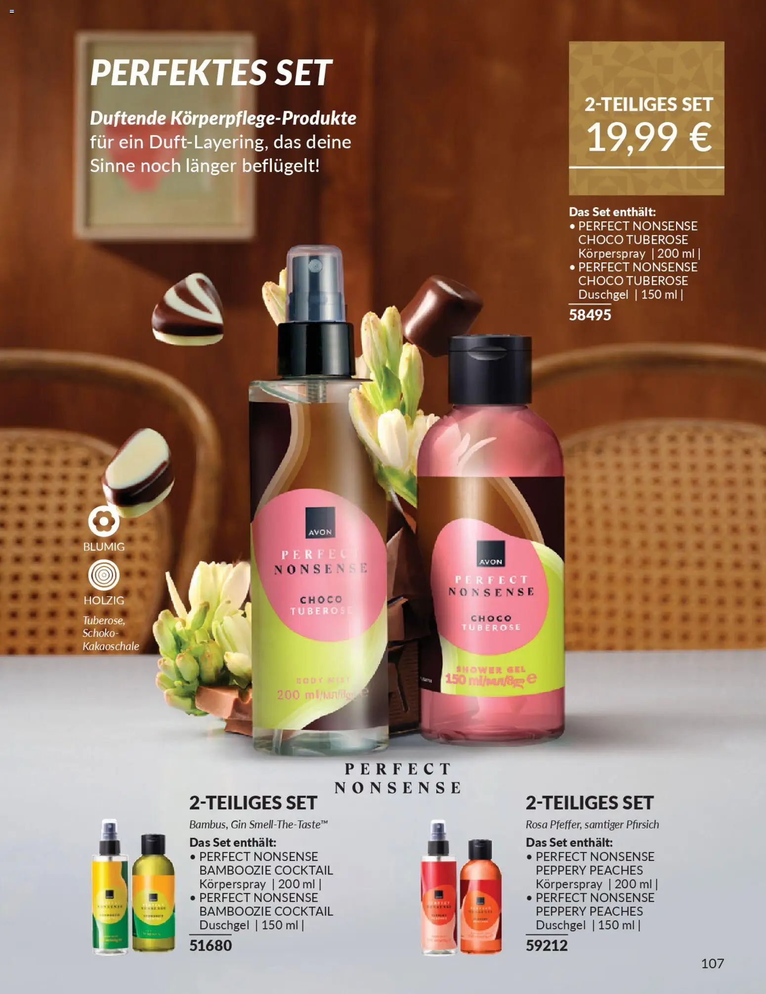 AVON Katalog Dezember 2025 – gültig ab 01.12.2025 | Seite: 109 | Produkte: Duschgel, Pfirsich, Gin, Körperspray