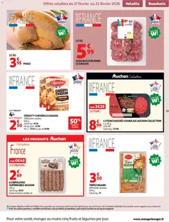 Auchan - Prévisualisation de Auchan - Produits laitiers valide à partir de 17.02.2026 | Page: 13 | Produits: Poids, Volaille, Porc, Viande bovine