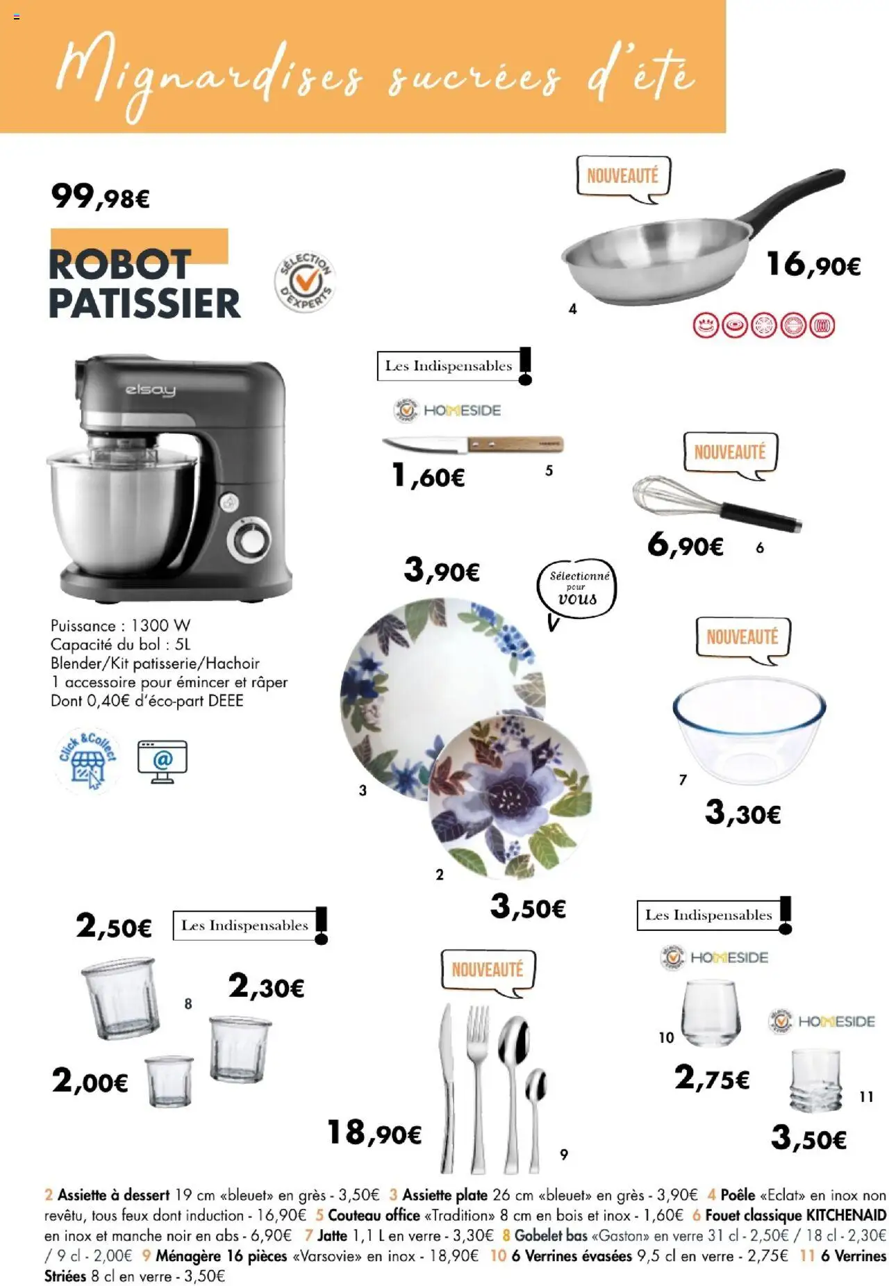  | Page: 7 | Produits: Robot, Bol, Robot pâtissier, Verrines