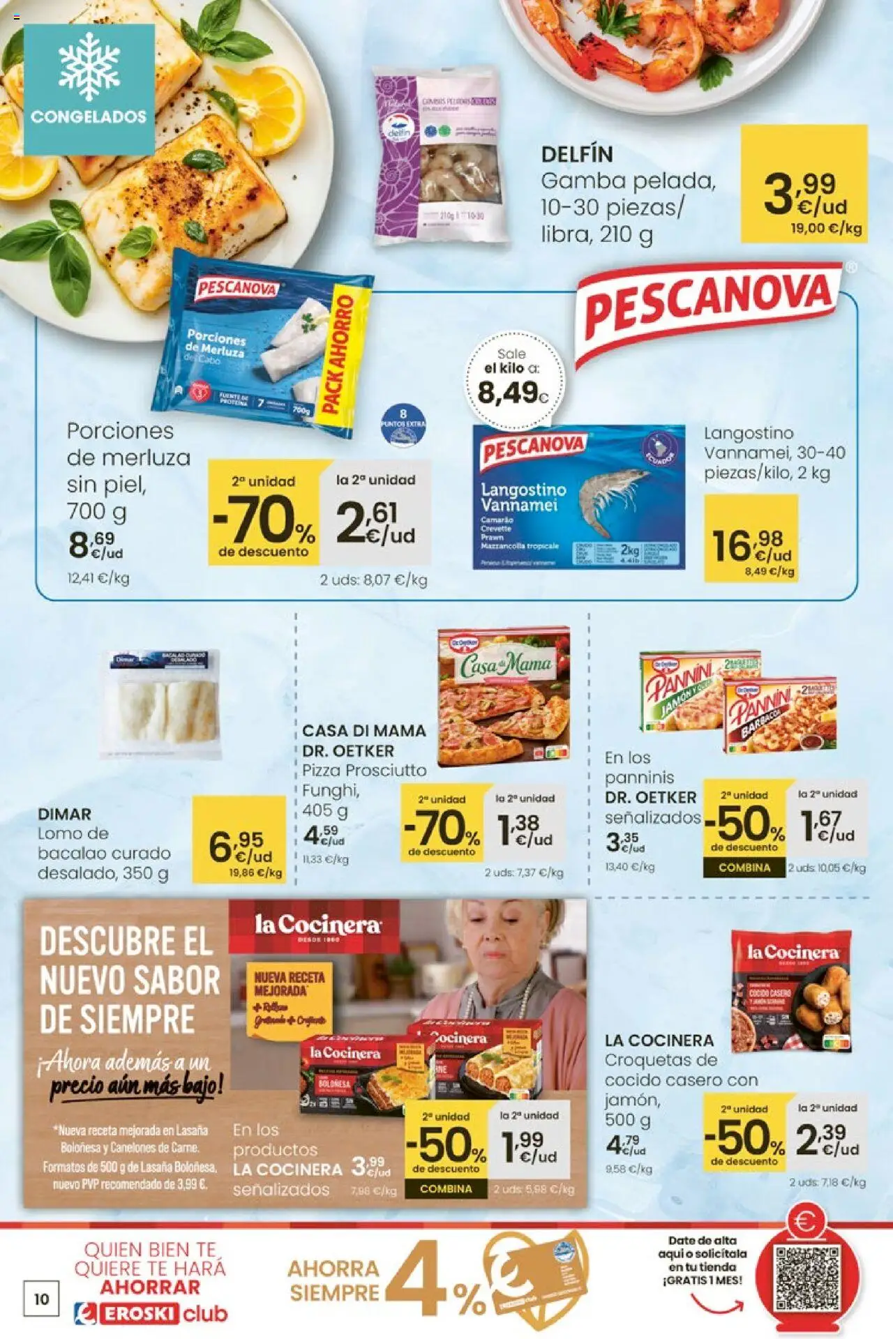 Eroski - Ofertón │ válido desde el 16.10.2025 | Página: 10 | Productos: Barbacoa, Lasaña, Gamba, Canelones