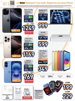 Volantino Unieuro del 17.07.2025 | Pagina: 10 | Prodotti: Iphone, Ipad, Macbook, Airpods