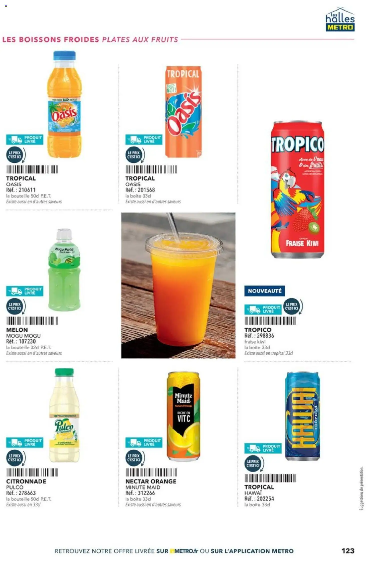 {H1} | Page: 123 | Produits: Fraise, Orange, Livre, Kiwi