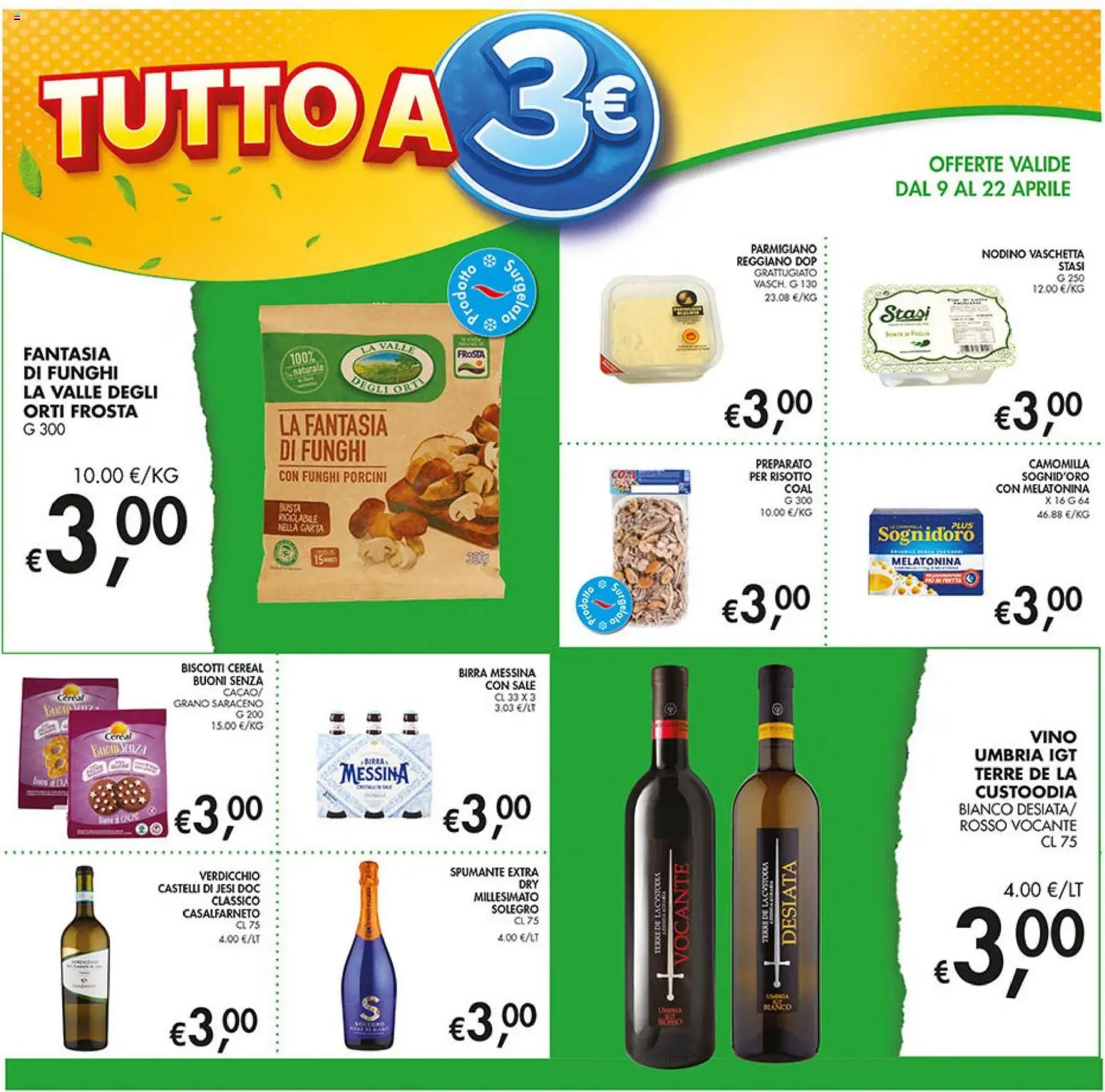 Volantino Coal del 09.04.2026 | Pagina: 8 | Prodotti: Biscotti, Spumante, Parmigiano reggiano, Parmigiano