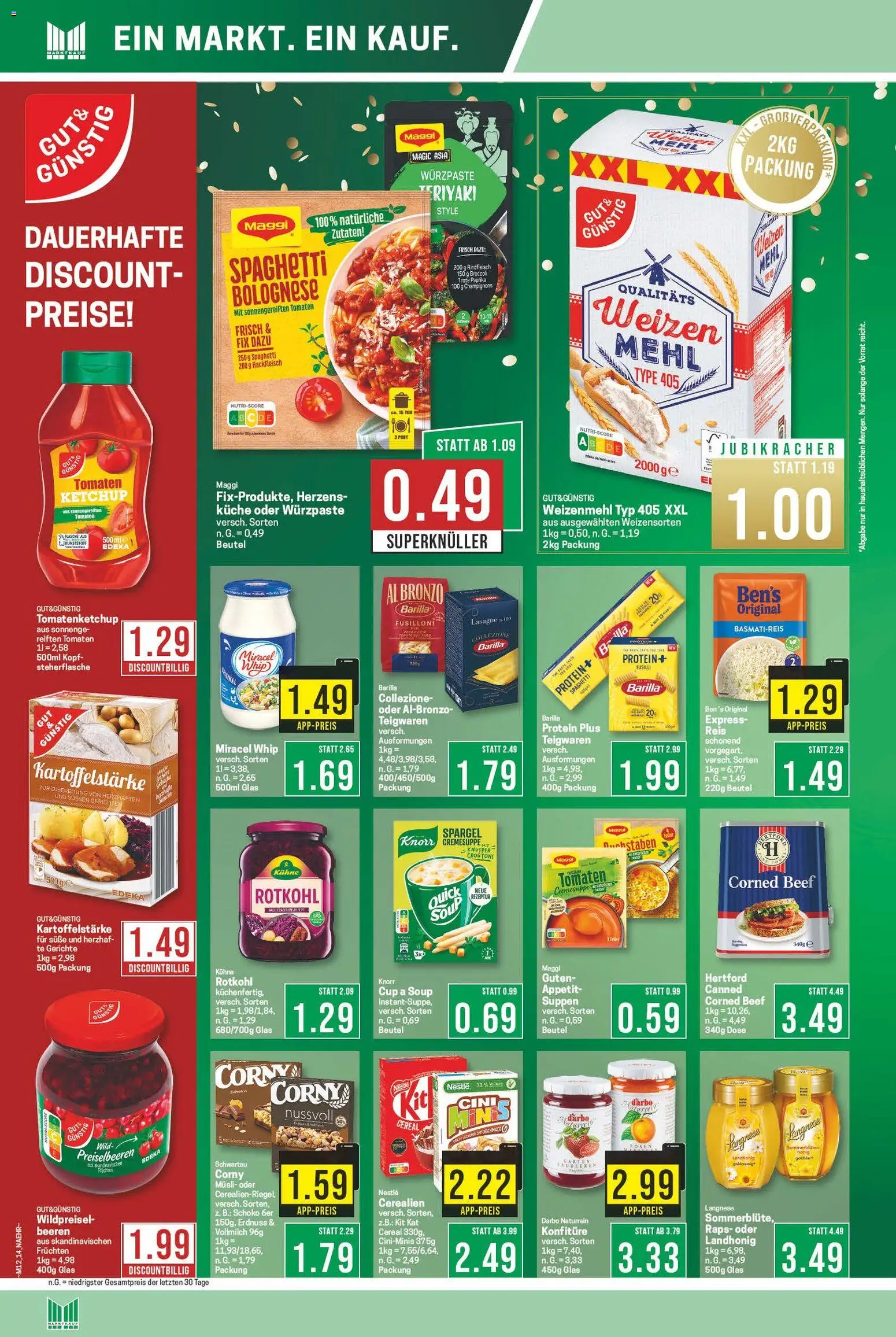 Marktkauf Prospekt 	 – gültig ab 16.03.2026 | Seite: 14 | Produkte: Langnese, Maggi, Paprika, Rindfleisch