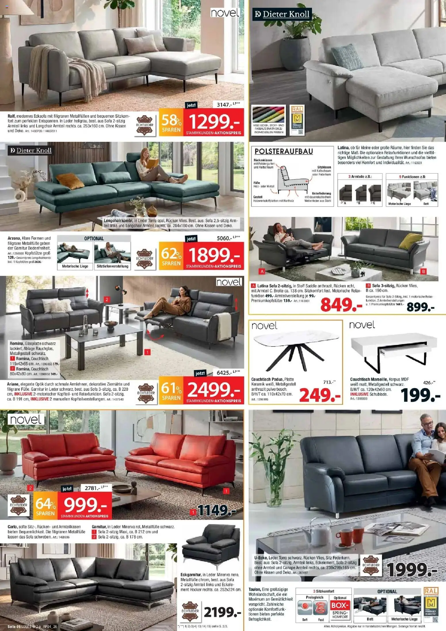 Zurbrüggen Best Deals Jetzt richtig sparen – gültig ab 28.03.2026 | Seite: 6 | Produkte: Ecksofa, Sofa, Liege, Box