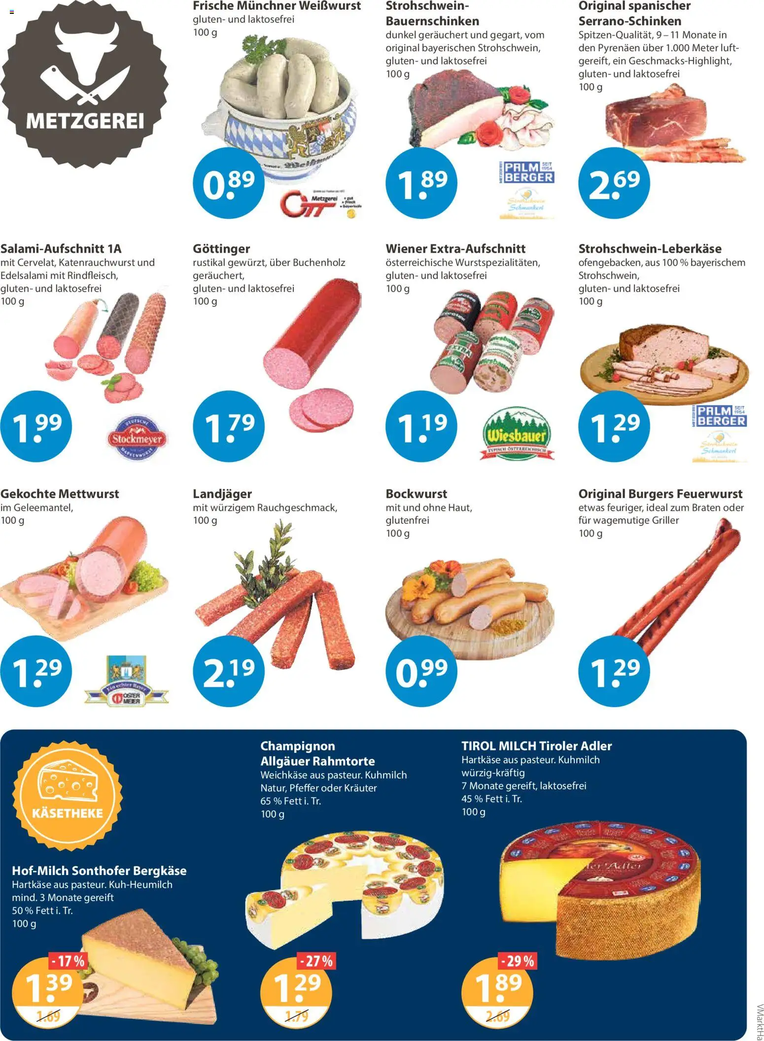 V-Markt - Hallertau / Oberpfalz – gültig ab 22.01.2026 | Seite: 2 | Produkte: Bockwurst, Milch, Weißwurst, Pfeffer