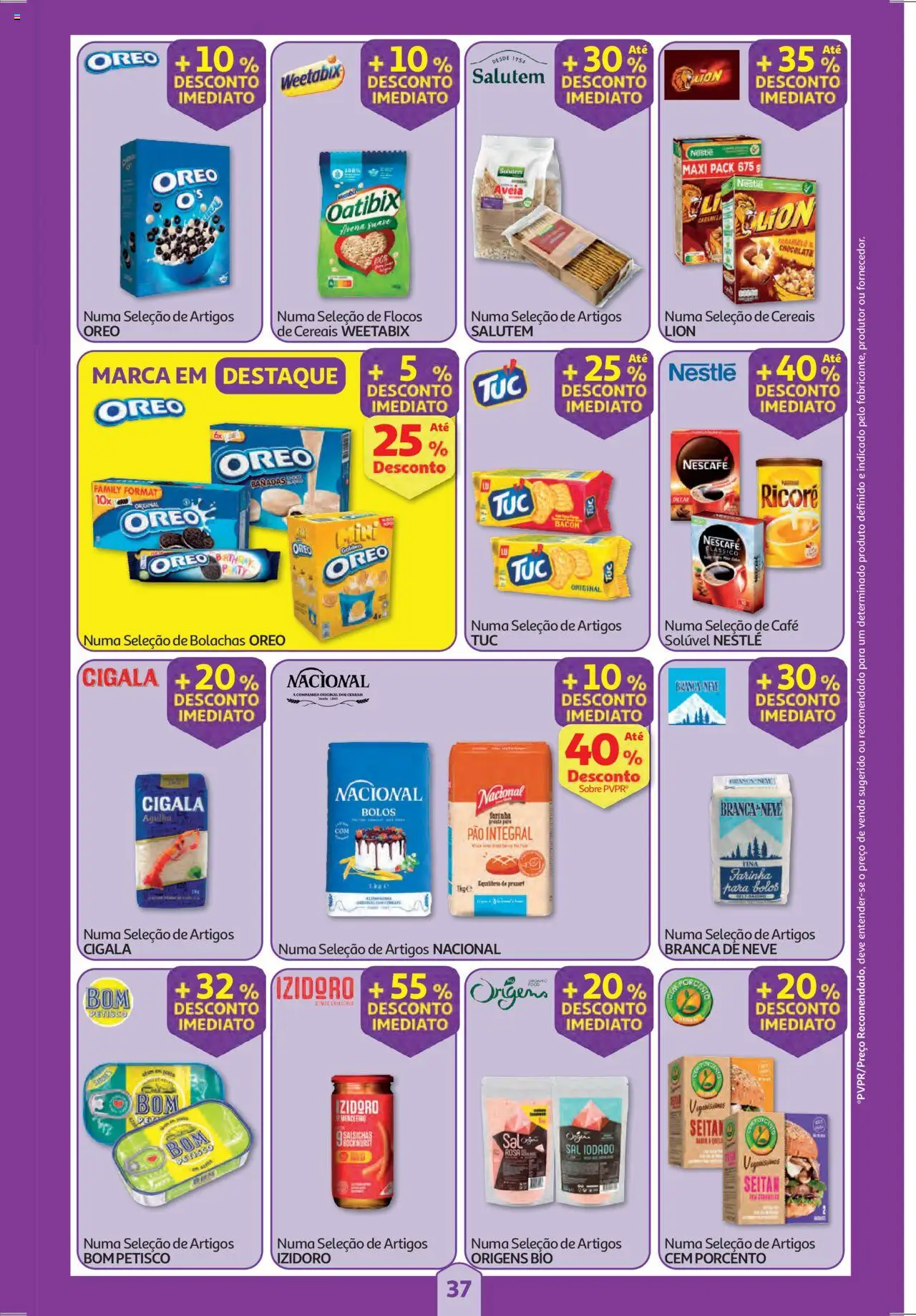 Auchan folheto │ válido de 11.09.2025 | Página: 37 | Produtos: Bacon, Sal, Nestlé, Pão