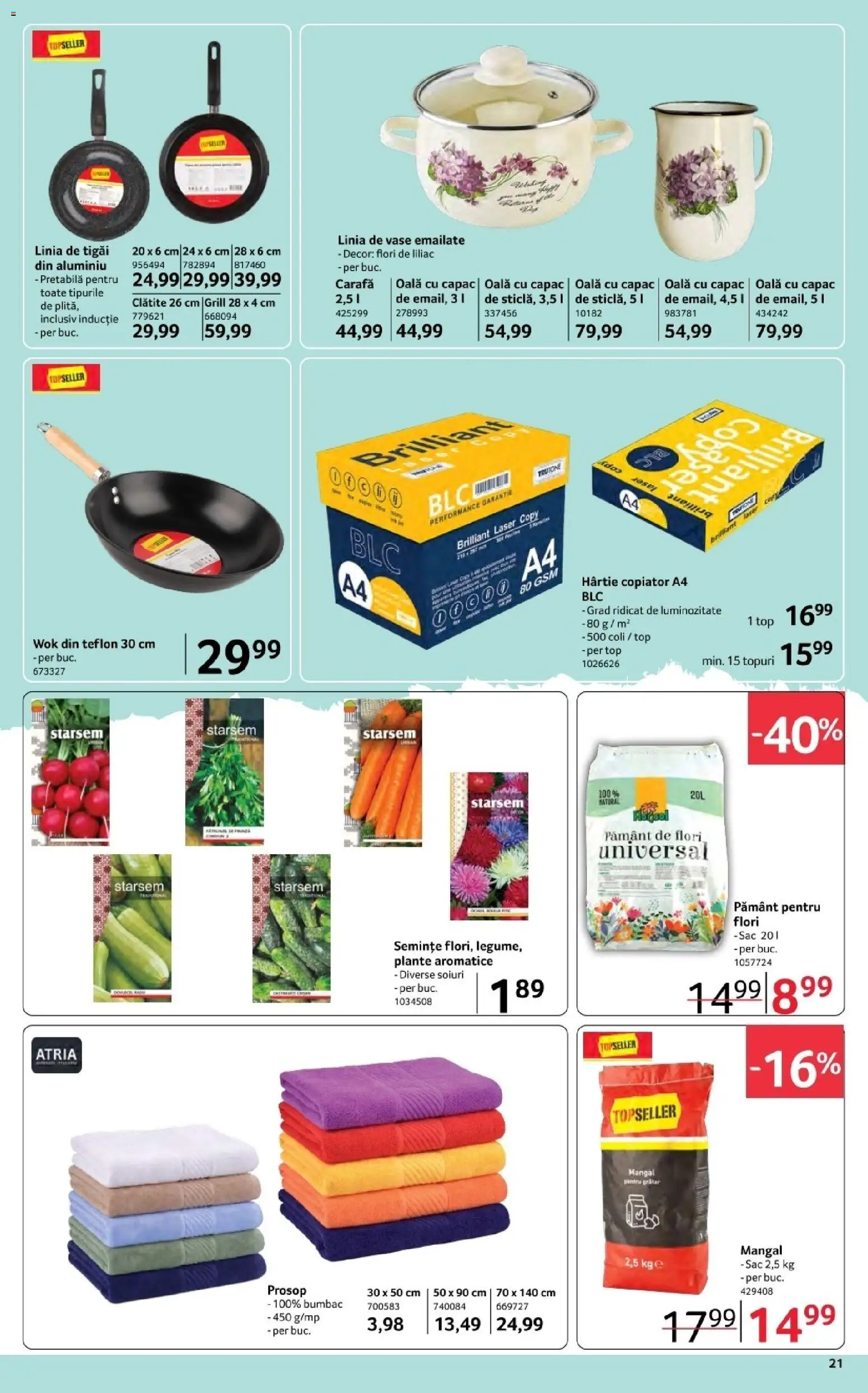 Noul catalog Selgros – valabil de la 06.03.2026 | Pagină: 21 | Produse: Oală, Top, Semințe, Clătite