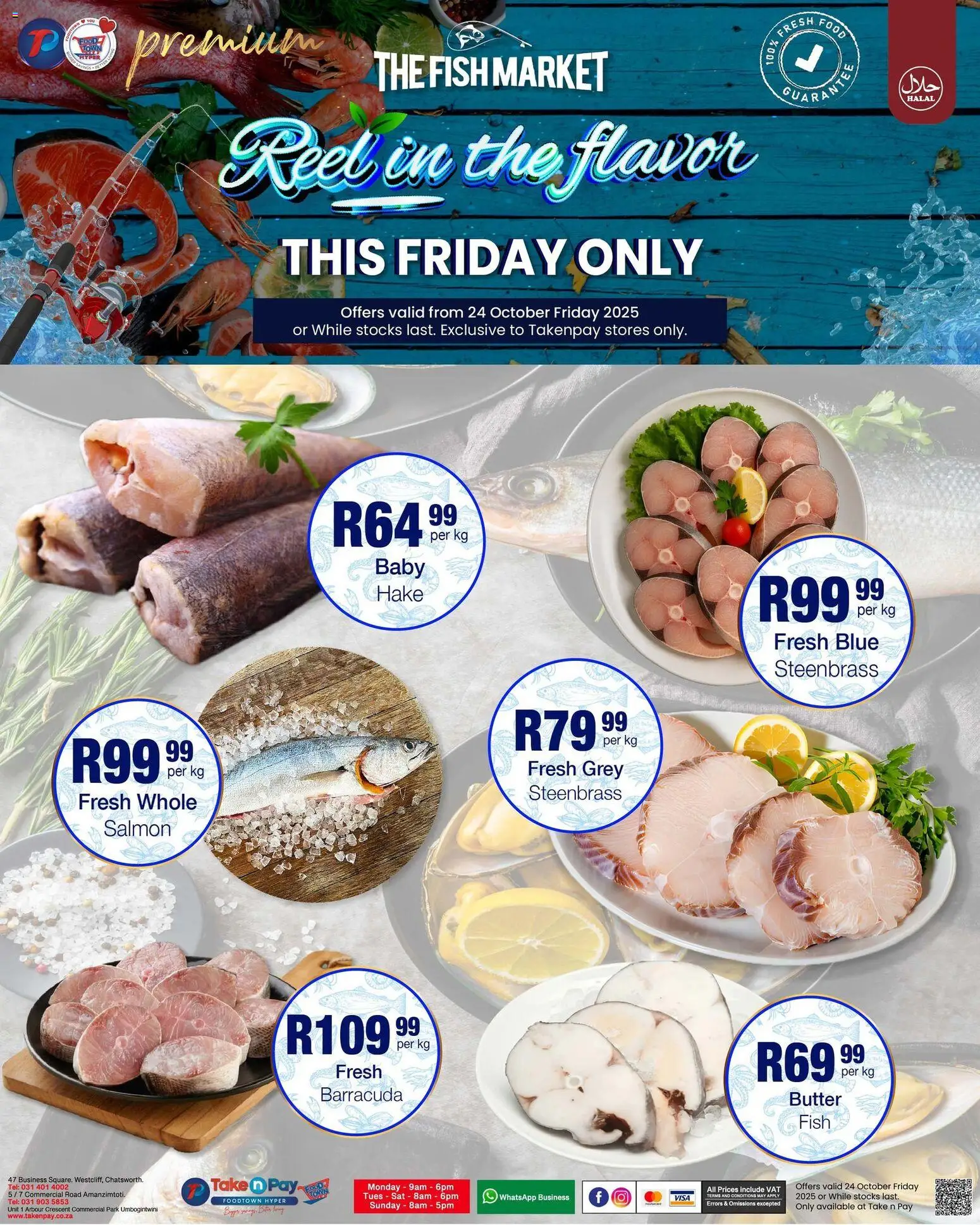 New Take n Pay catalogue – valid from 24.10.2025 | Page: 5 | Products: Butter, Fish