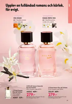 Eclat Femme Eau de Toilette, 50 ml. Sample code 30129. - Förhandsvisning av reklamblad från butik Oriflame aktuell från 29.10.2025 | Sida: 59 | Produkter: Doft, Eau de toilette