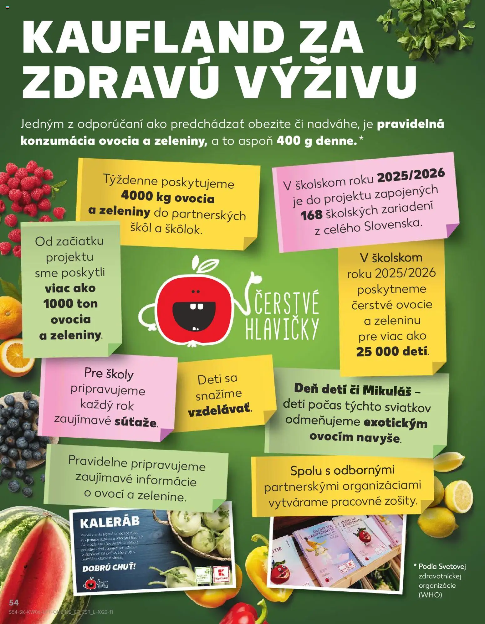 Nové Kaufland akcie – leták je platný od 05.02.2026 | Strana: 54 | Produkty: Ovocie