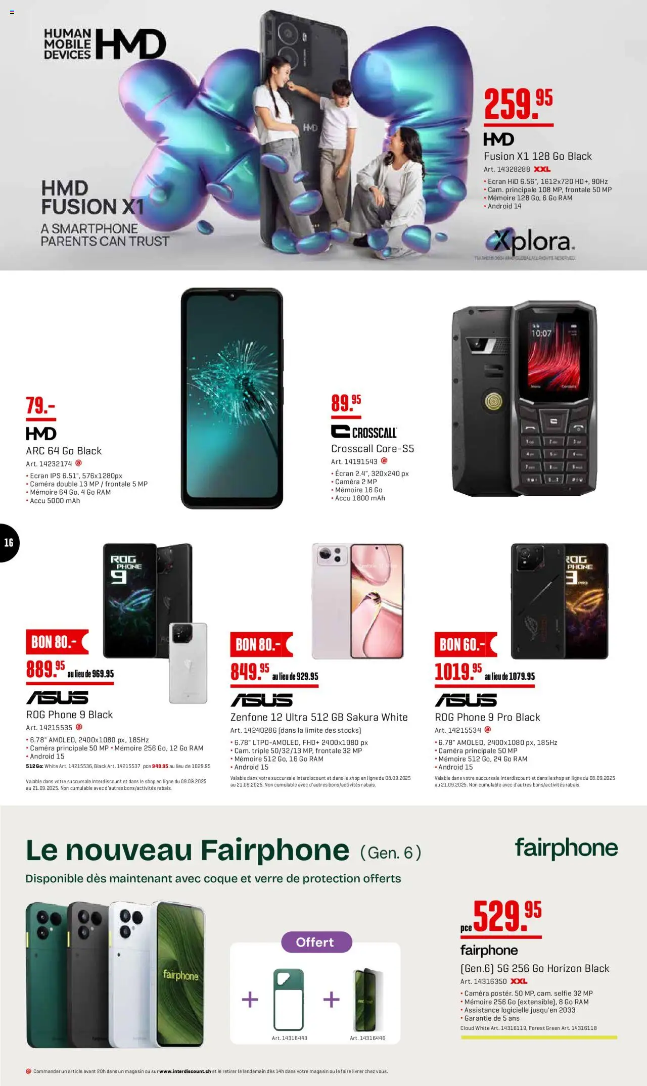 Interdiscount Aktionen Brand Love FR – gültig ab 08.09.2025 | Seite: 16 | Produkte: Smartphone