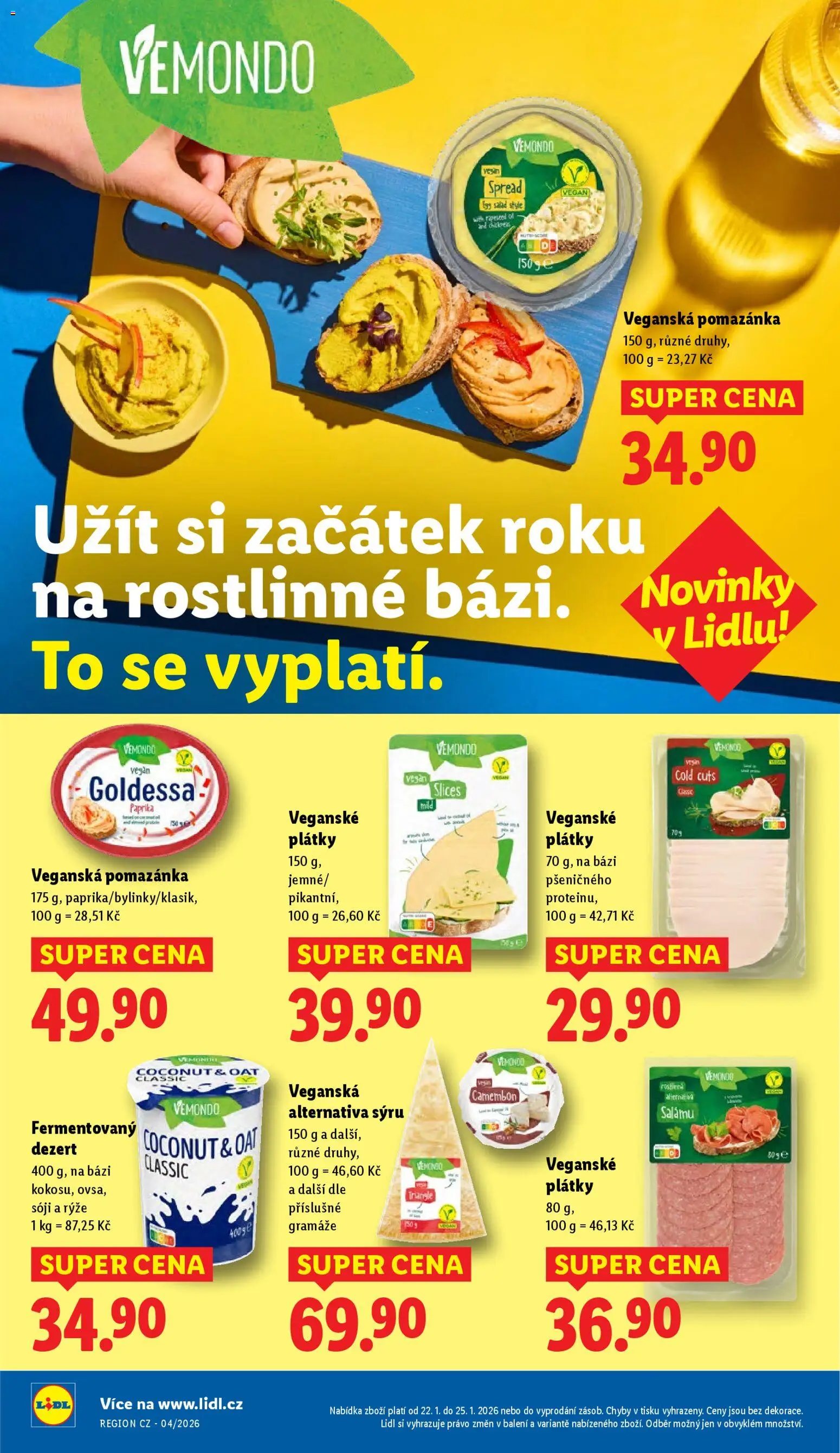 Lidl leták od 22.01.2026 | Strana: 20 | Produkty: Vegan, Rýže, Paprika, Pomazánka