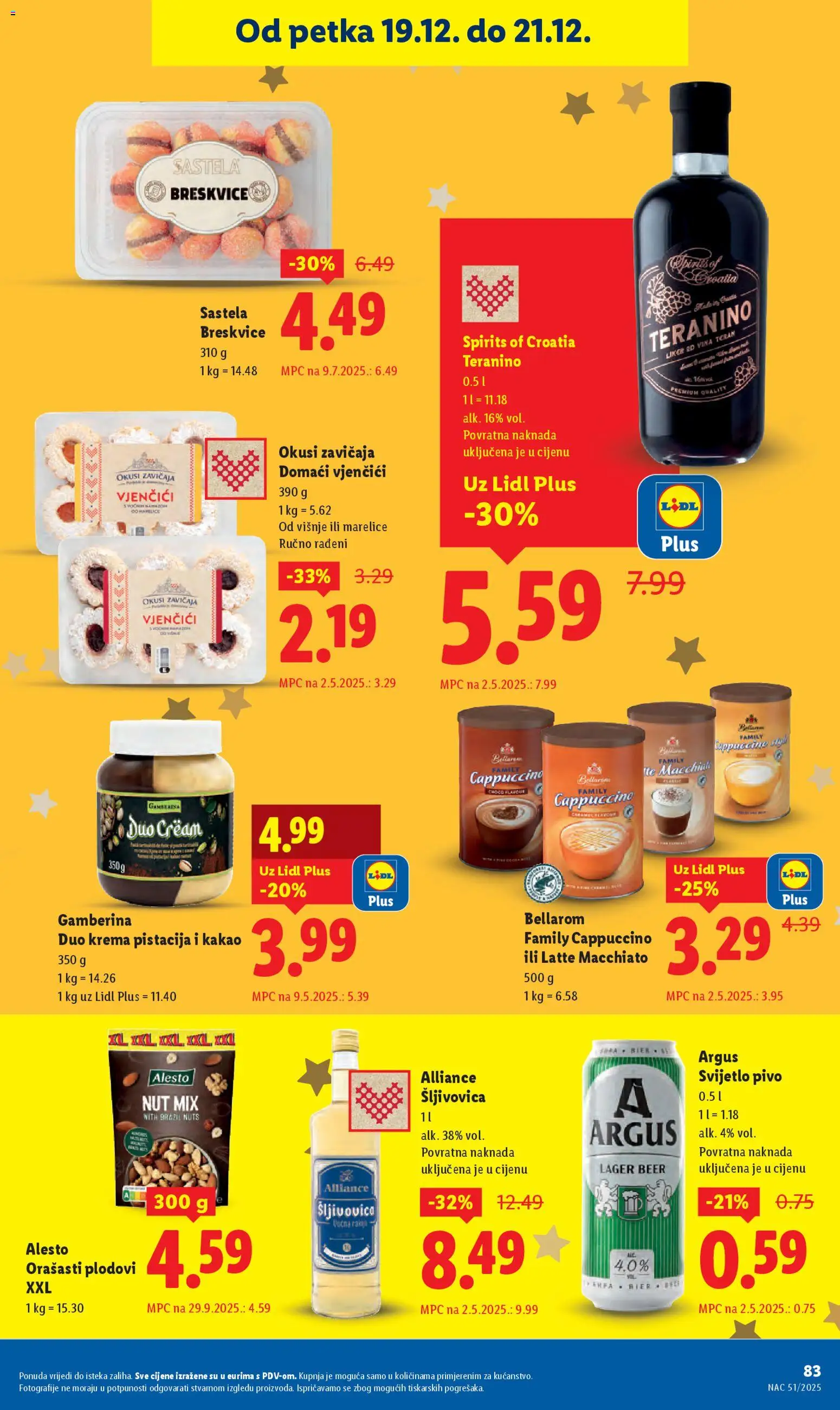 Lidl katalog | vrijedi od 15.12.2025 | Stranica: 83 | Proizvodi: Marelice, Orašasti plodovi, Liker, Kakao