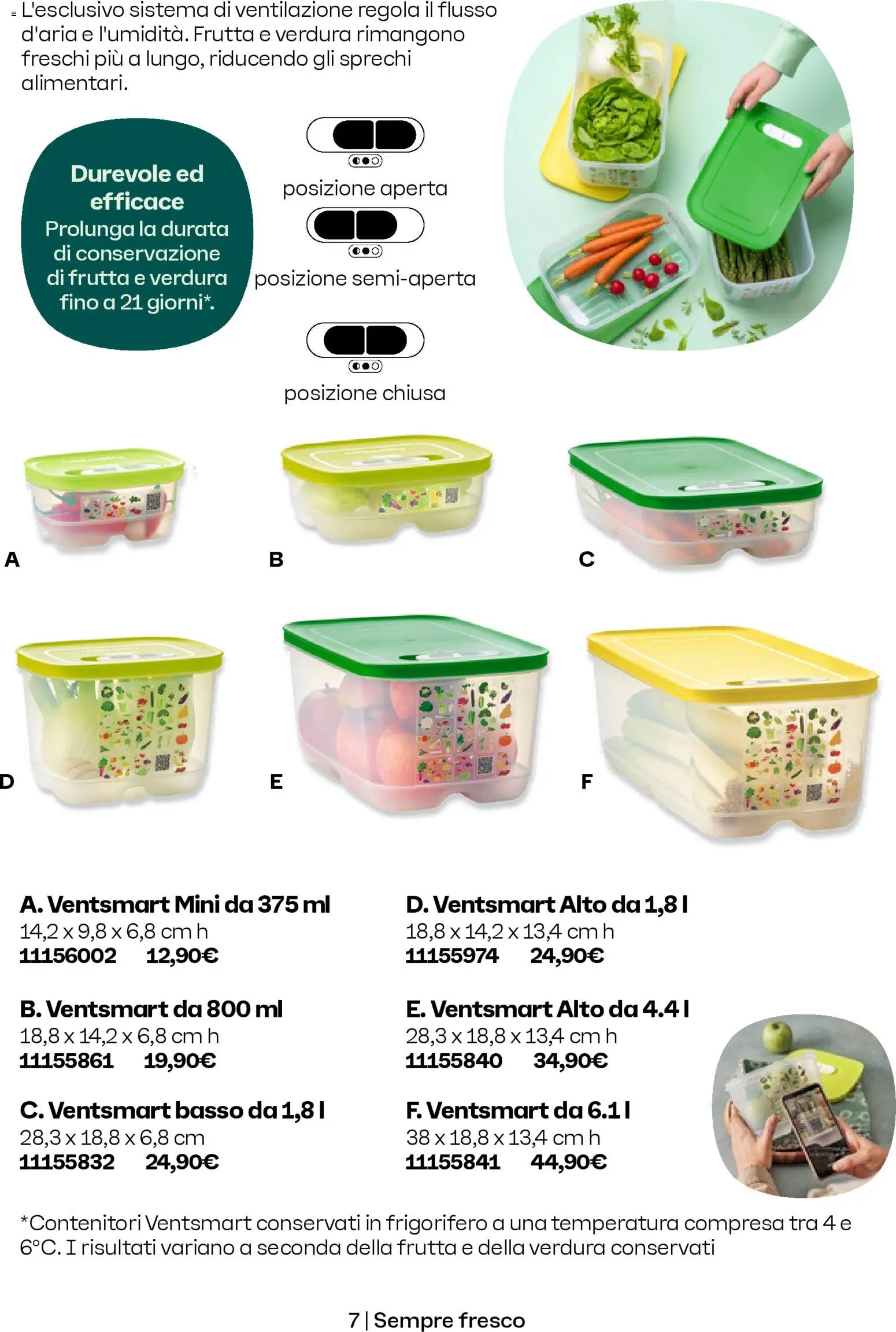 Volantino Tupperware del 01.11.2025 | Pagina: 7 | Prodotti: Frutta, Frigorifero