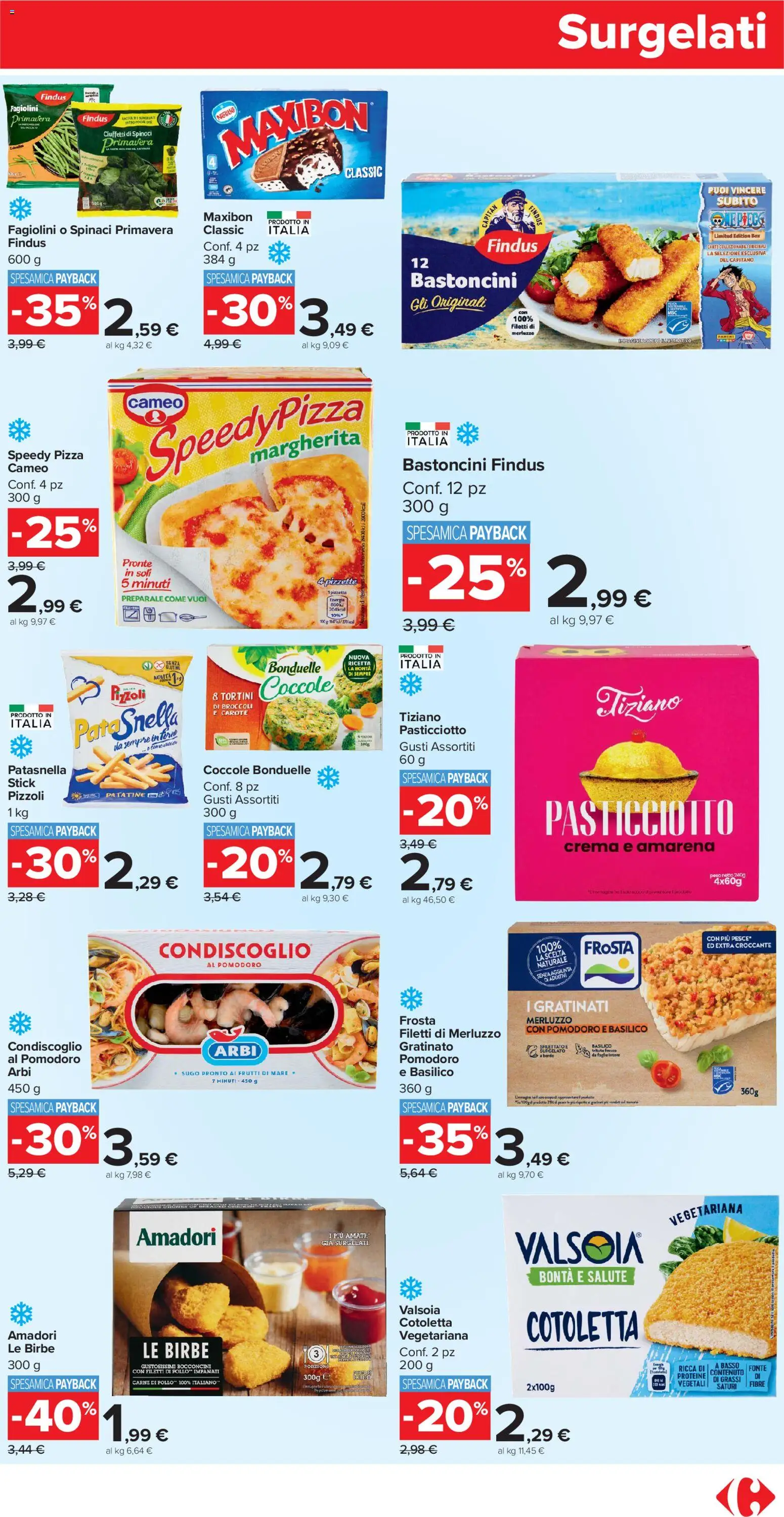 Volantino Carrefour del 02.01.2026 | Pagina: 9 | Prodotti: Pesce, Broccoli, Amarena, Sugo