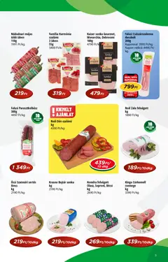 Reál - Akciós újság Pont - amely érvényes a következő dátumtól: 04.02.2026 | Oldal: 3 | Termékek: Debreceni, Sonka, Császárszalonna, Szalámi
