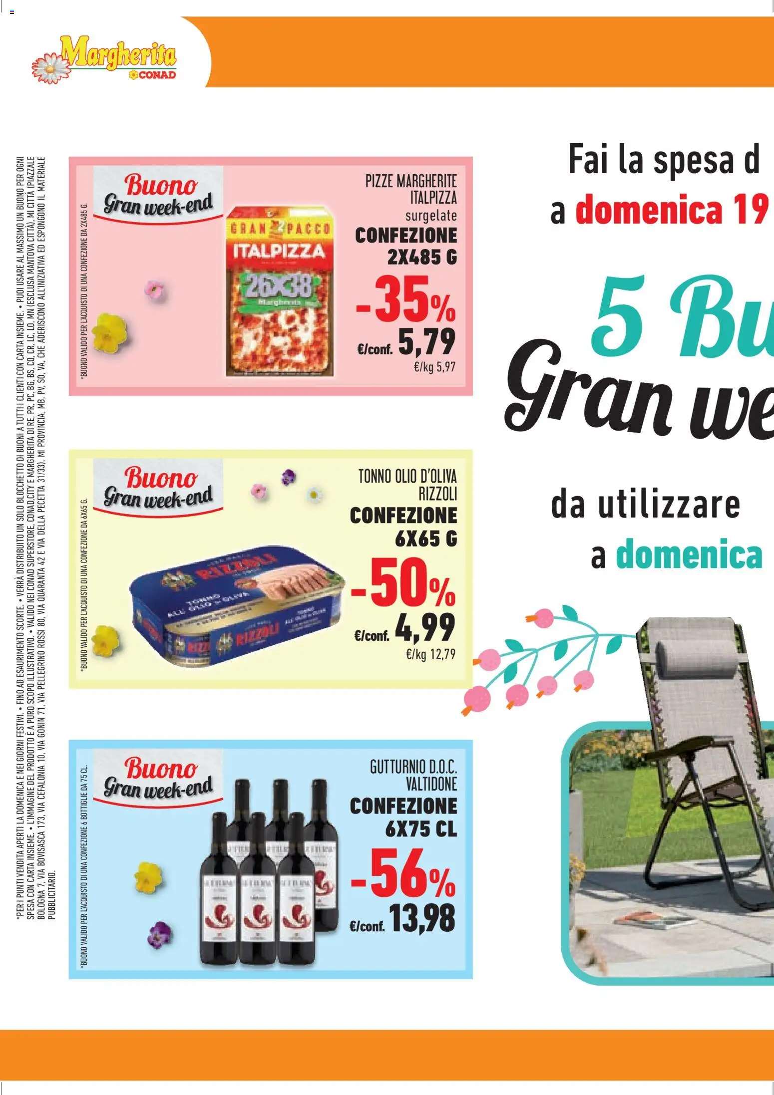 Volantino Conad del 08.04.2026 | Pagina: 22 | Prodotti: Pizza, Olio, Tonno