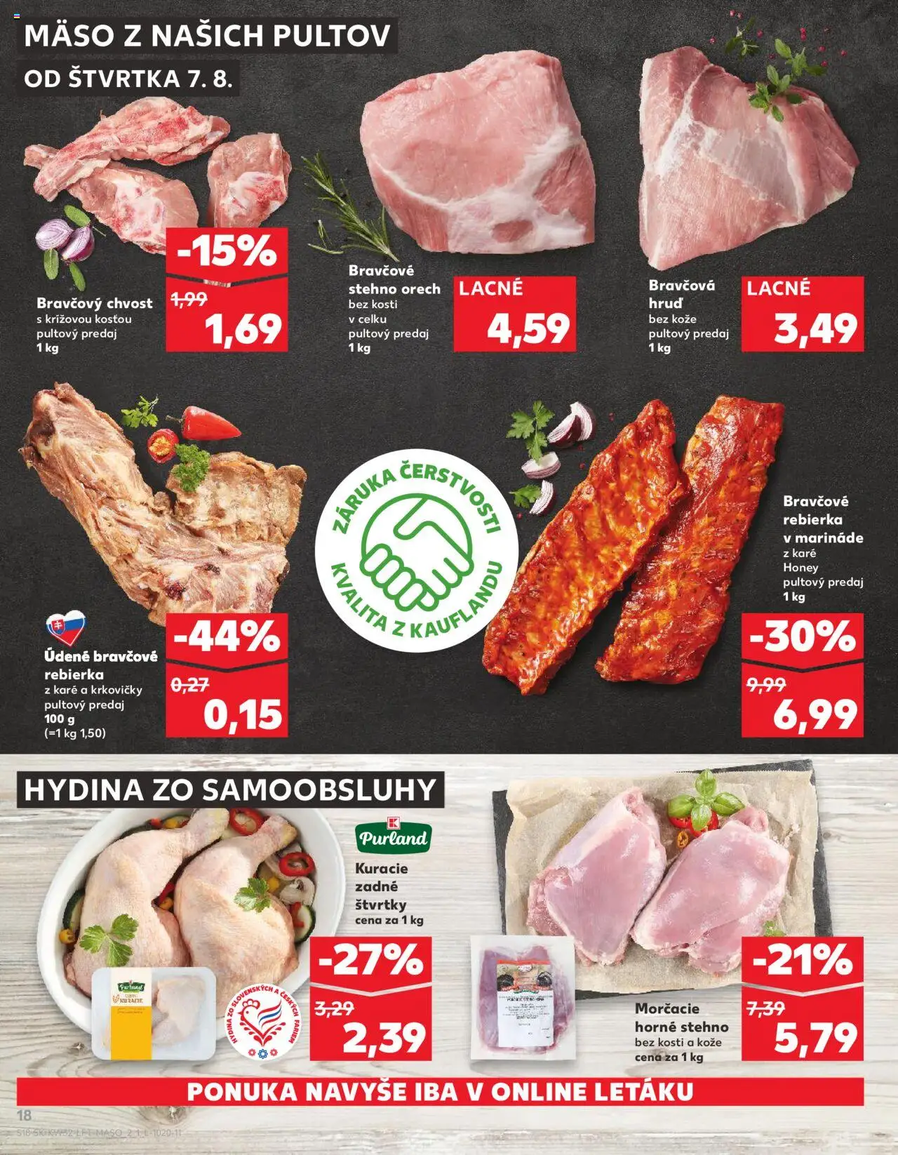 Kaufland SK akciós ujság - amely érvényes a következő dátumtól: 07.08.2025 | Oldal: 18