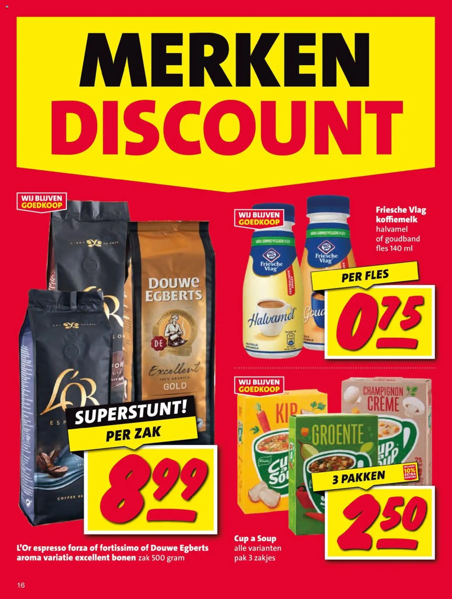 {H1} | Pagina: 16 | Producten: Champignon, Fles, Zak, Crème