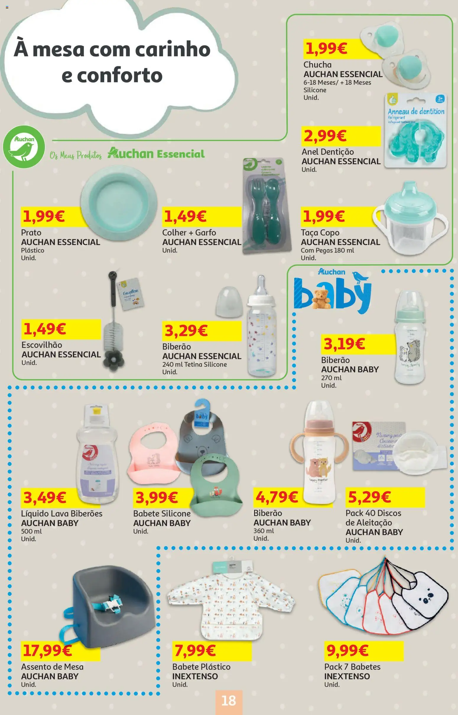Auchan - Bebé │ válido de 13.01.2026 | Página: 18 | Produtos: Anel, Biberão, Mesa