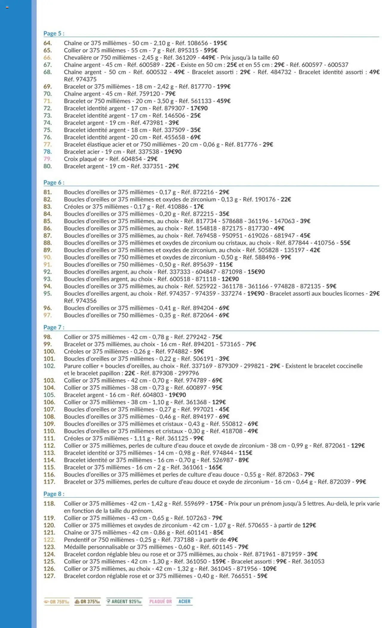 {H1} | Page: 14 | Produits: Chevalière, Collier, Bracelet, Pendentif