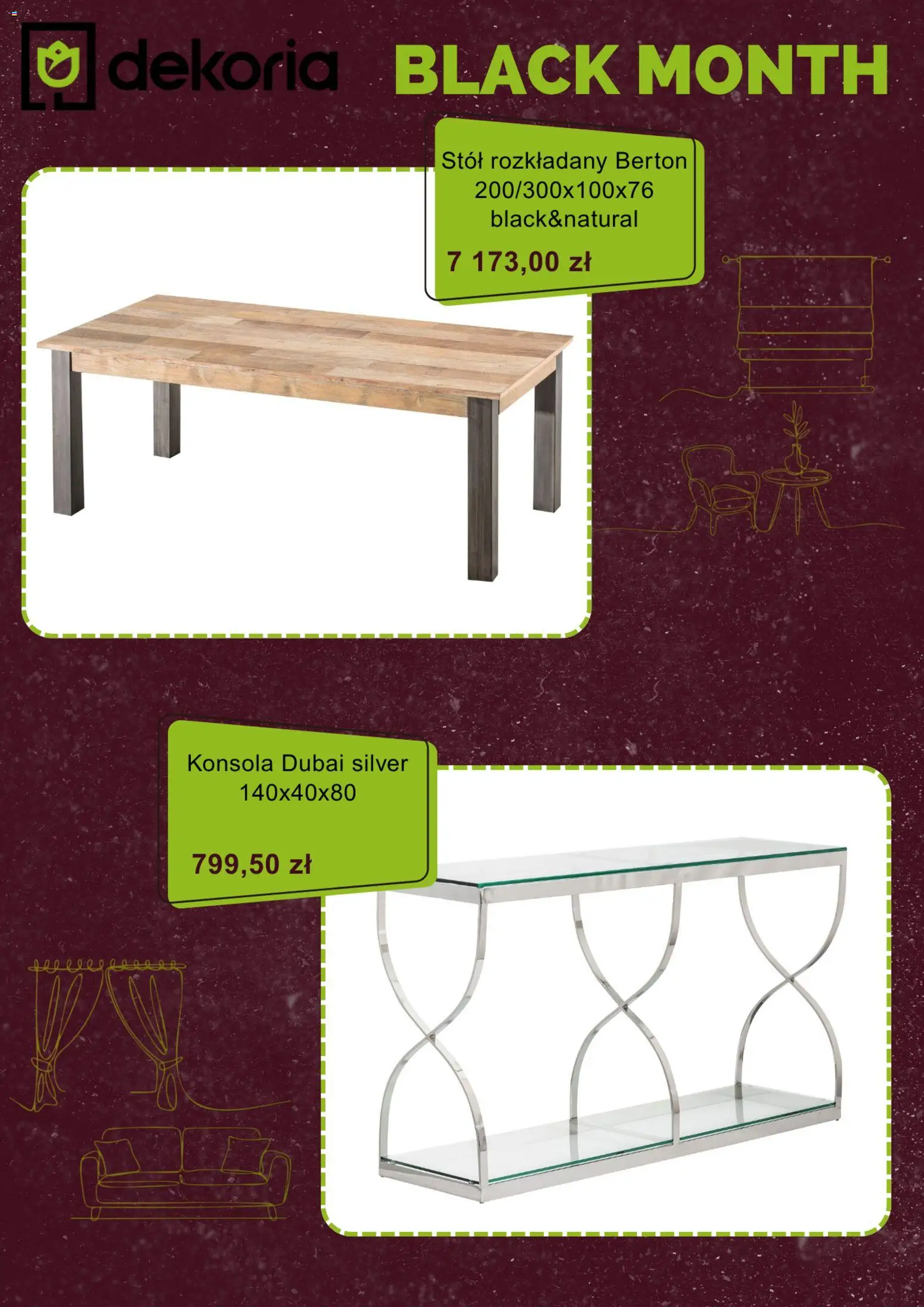 Dekoria Black Friday od 18.11.2025 | Strona: 5 | Produkty: Stół, Konsola
