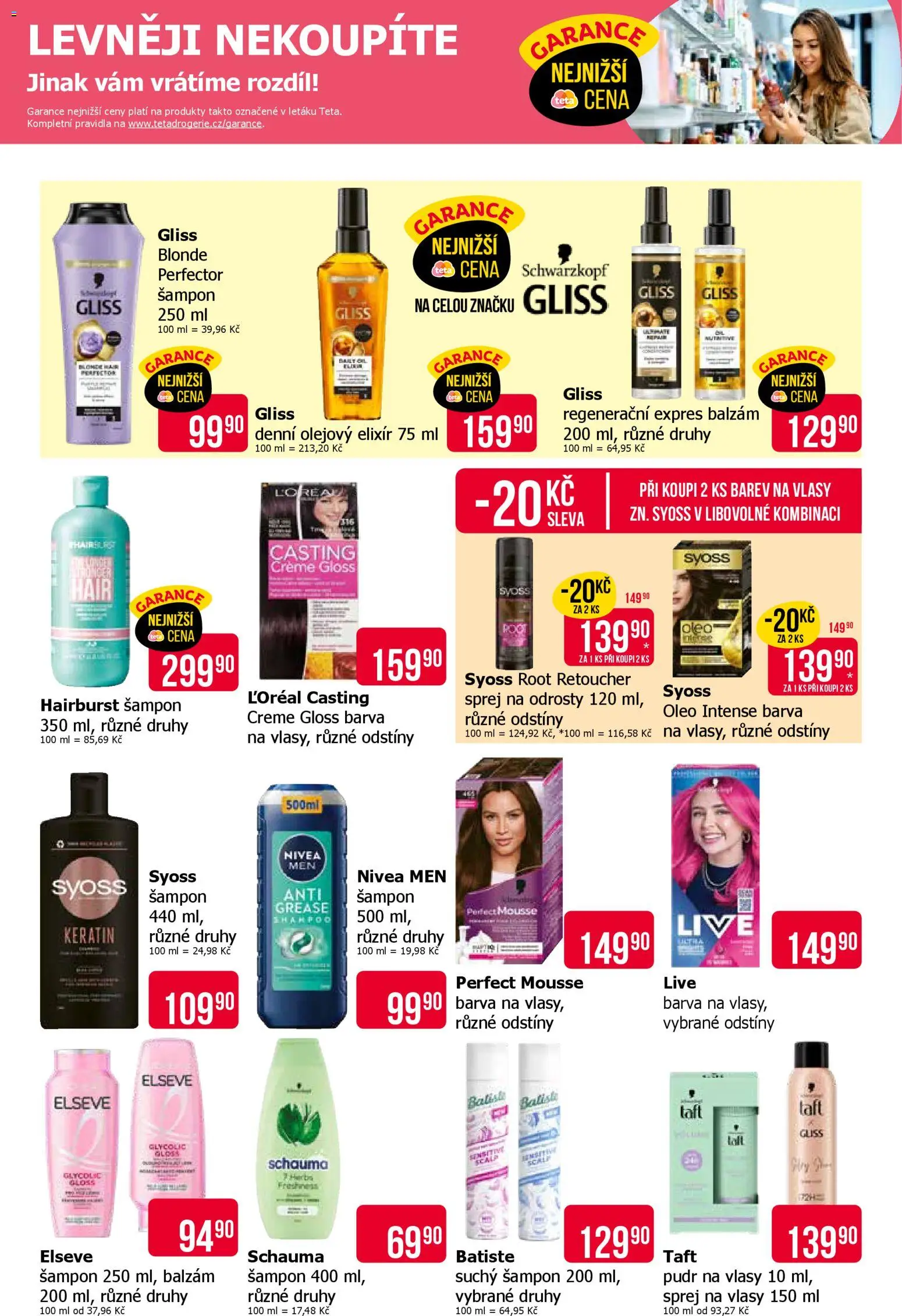 TETA Drogerie leták od 29.01.2026 | Strana: 8 | Produkty: Suchý šampon, Pudr, Pudr na vlasy, Barva na vlasy