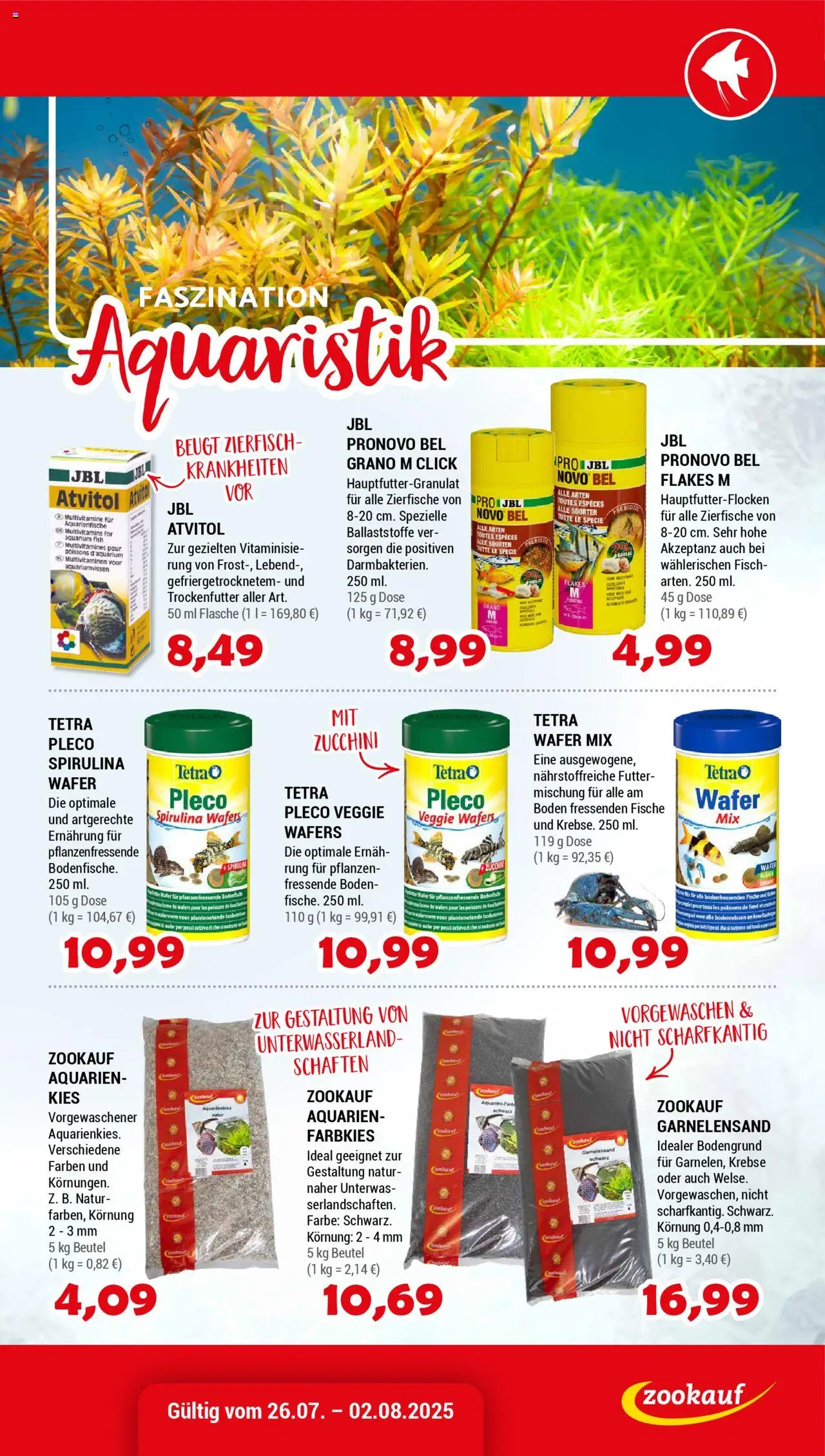 zookauf Prospekt 	 - gültig ab dem 26.07.2025 | Seite: 15 | Produkte: Fisch, Zucchini