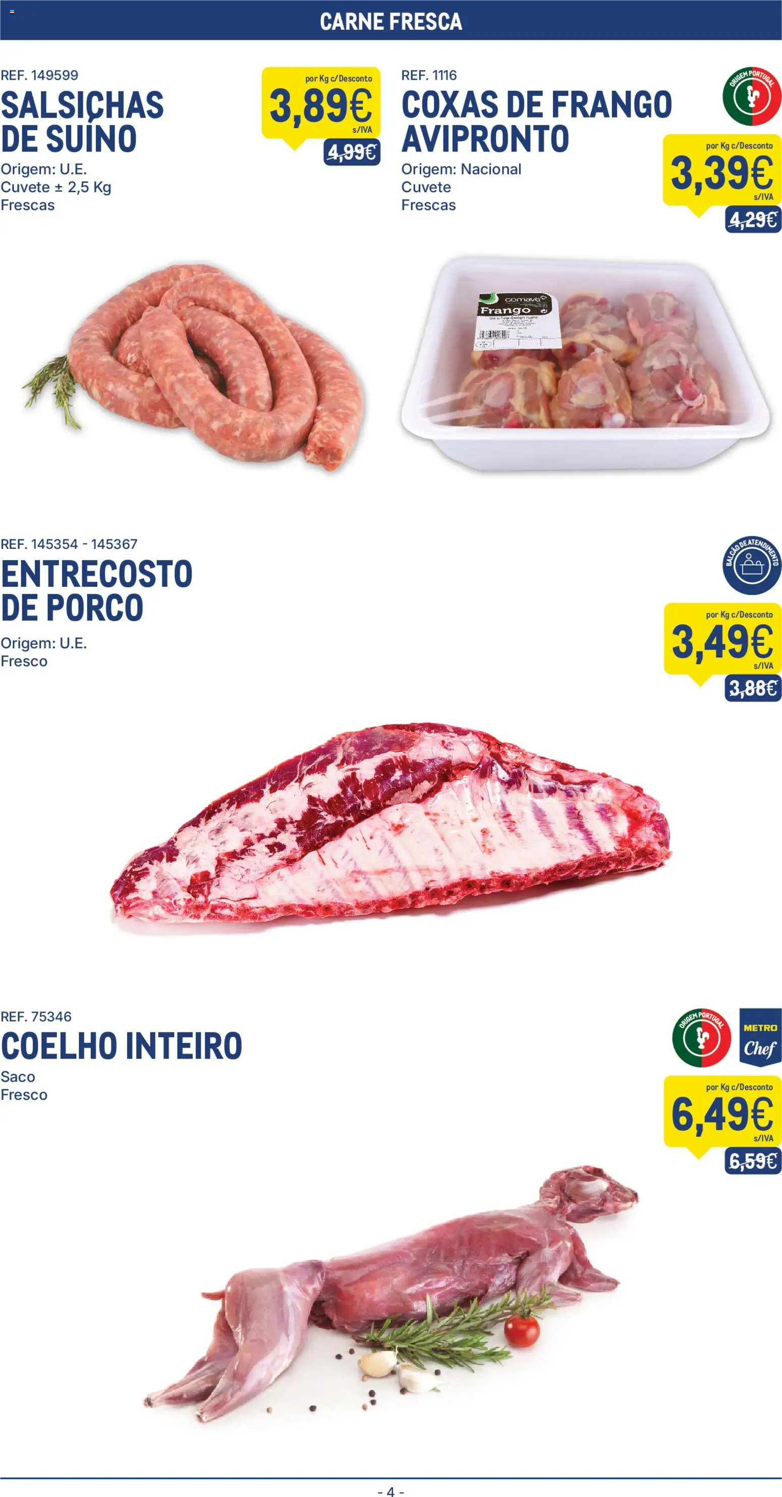 Makro folheto │ válido de 10.03.2026 | Página: 4 | Produtos: Frango, Carne, Coelho