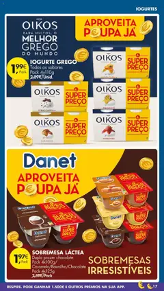 Pré-visualização SOBREMESA LÁCTEA Duplo prazer chocolate, Pack 4x100g/ Caramelo/Baunilha/Chocolate Pack 4x125g válido de 21.10.2025 | Página: 25