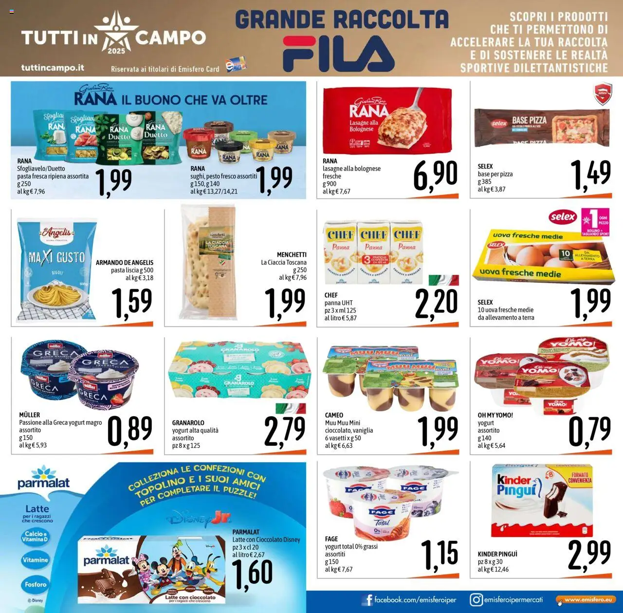 Volantino Emisfero del 25.09.2025 | Pagina: 13 | Prodotti: Yogurt, Cioccolato, Pizza, Latte