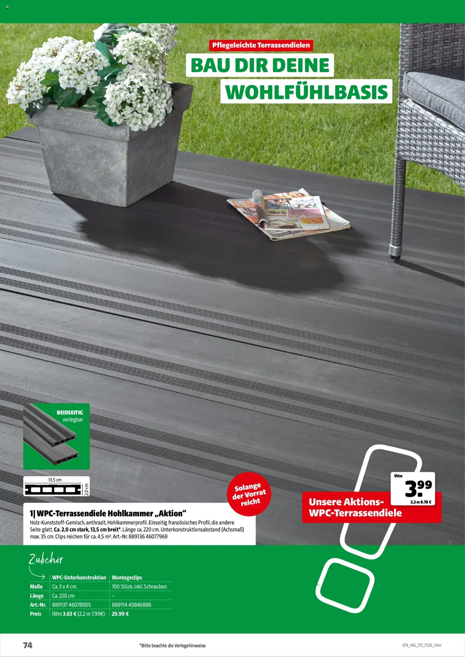 Hagebau Gartengestaltungsortiment – gültig ab 02.03.2026 | Seite: 74