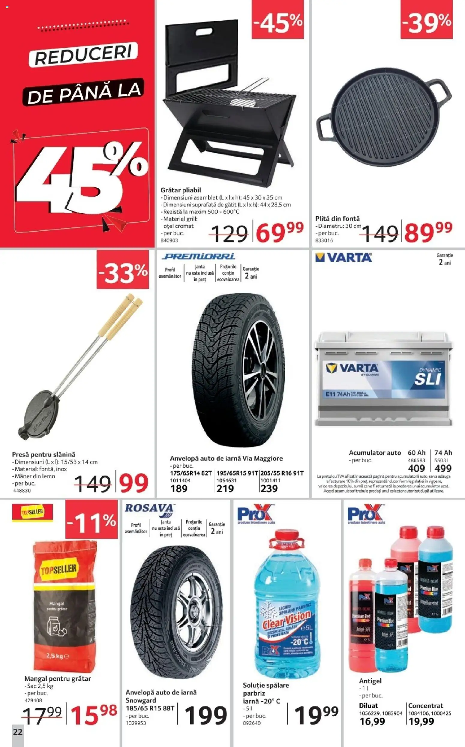 Noul catalog Selgros – valabil de la 02.01.2026 | Pagină: 22 | Produse: Plită, Grill, Presă, Mâner
