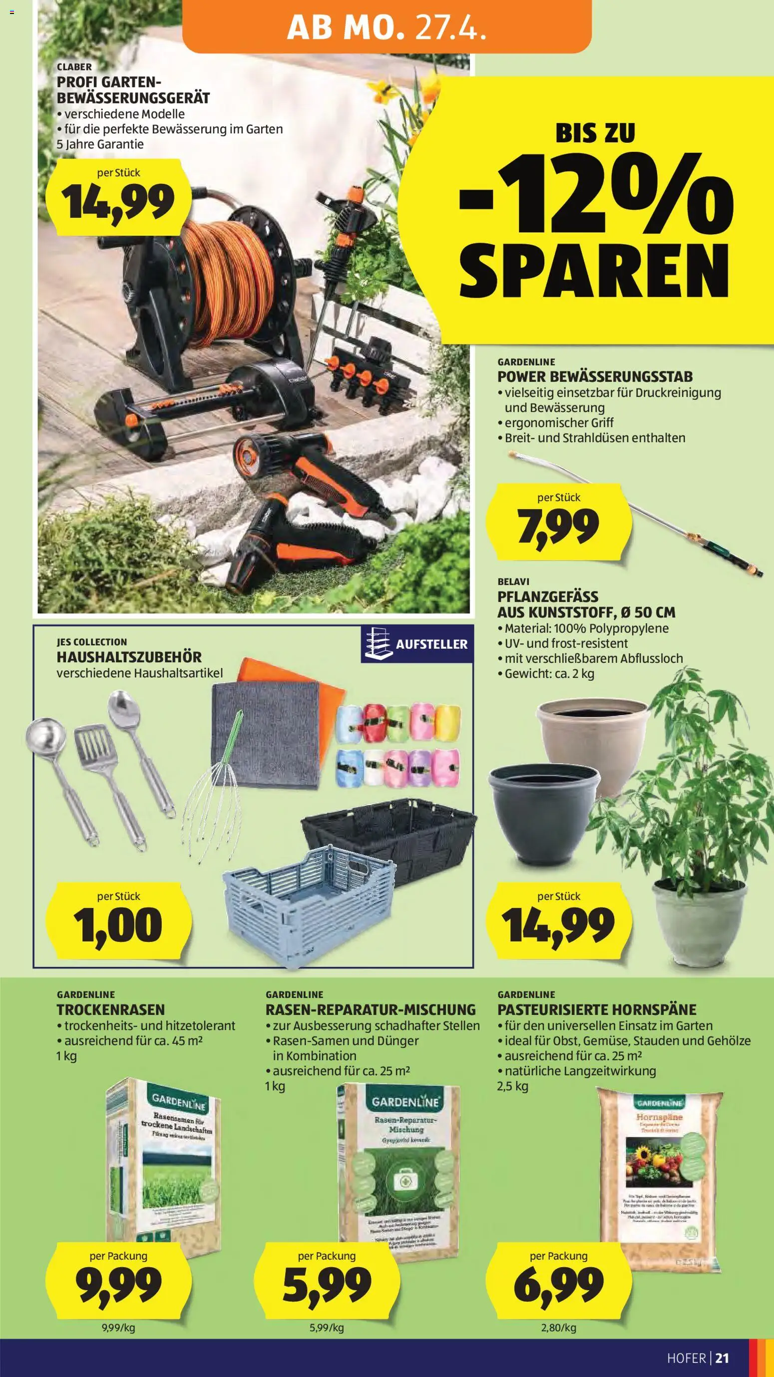 Hofer Flugblatt gültig ab 22.04.2026 | Seite: 25 | Produkte: Gewicht