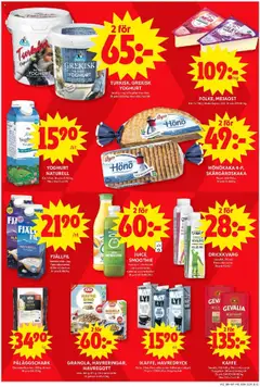 Ikaffe, Havredryck, Oatly. 1 liter. Flera olika sorter. Gäller ej smaksatt. Jfr pris 15:90/l. Max 2 köp/hushåll. - Förhandsvisning av reklamblad från butik ICA Maxi aktuell från 13.10.2025 | Sida: 8