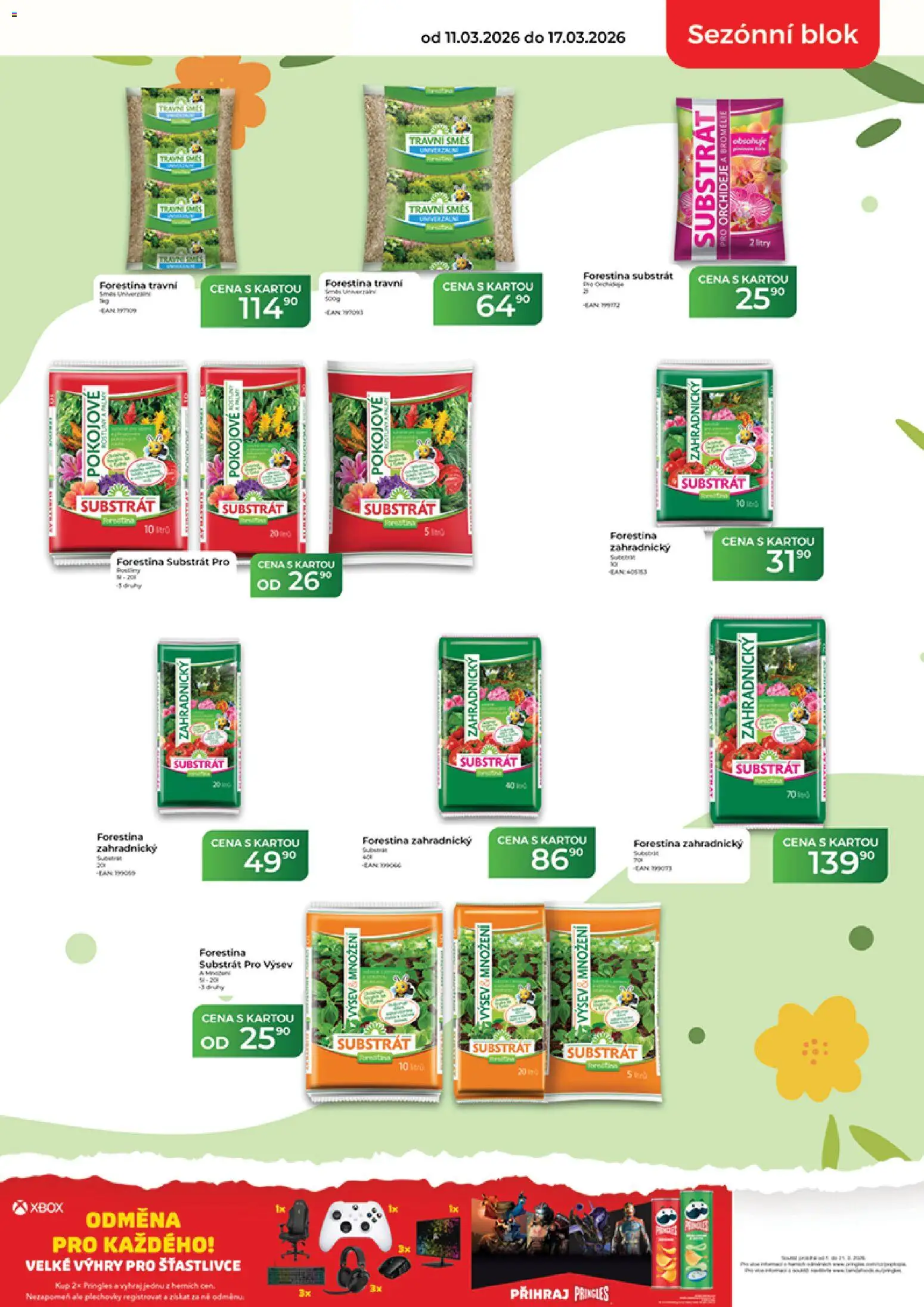 Tamda Foods leták od 11.03.2026 | Strana: 9 | Produkty: Blok, Substrát, Xbox, Zahradnický substrát