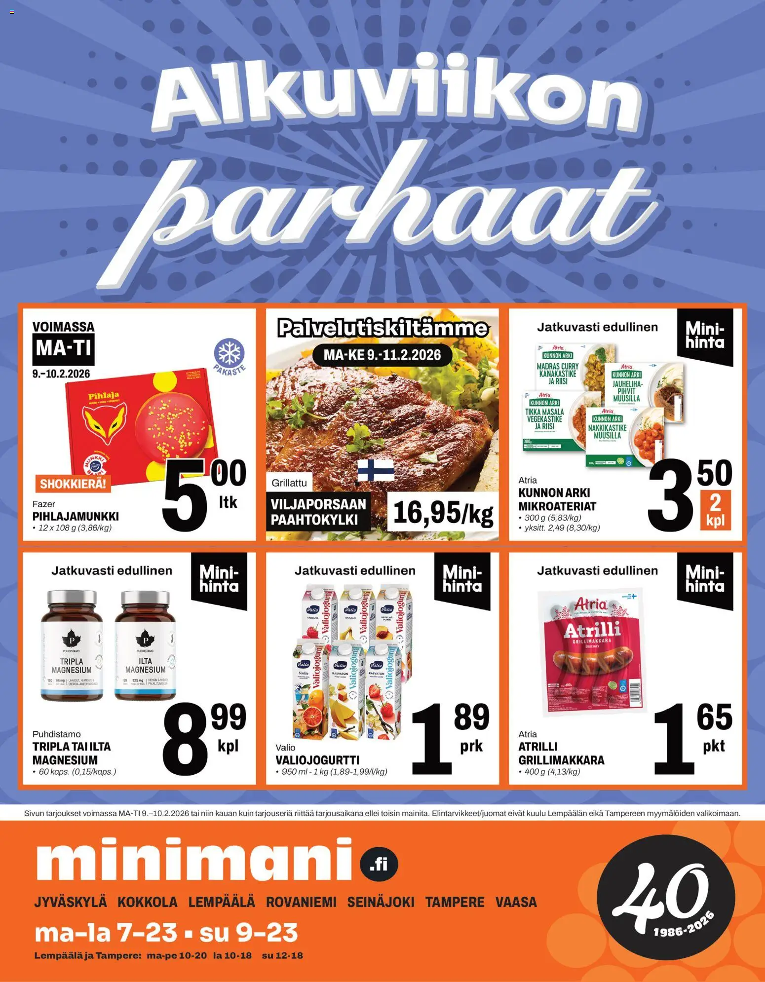 Minimani tarjoukset – voimassa 09.02.2026 alkaen | Sivu: 1