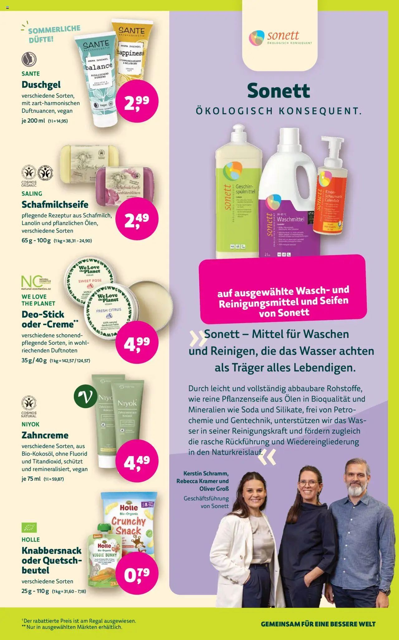 BioMarkt Prospekt - gültig ab dem 30.07.2025 | Seite: 11 | Produkte: Creme, Duschgel, Deodorant, Waschmittel
