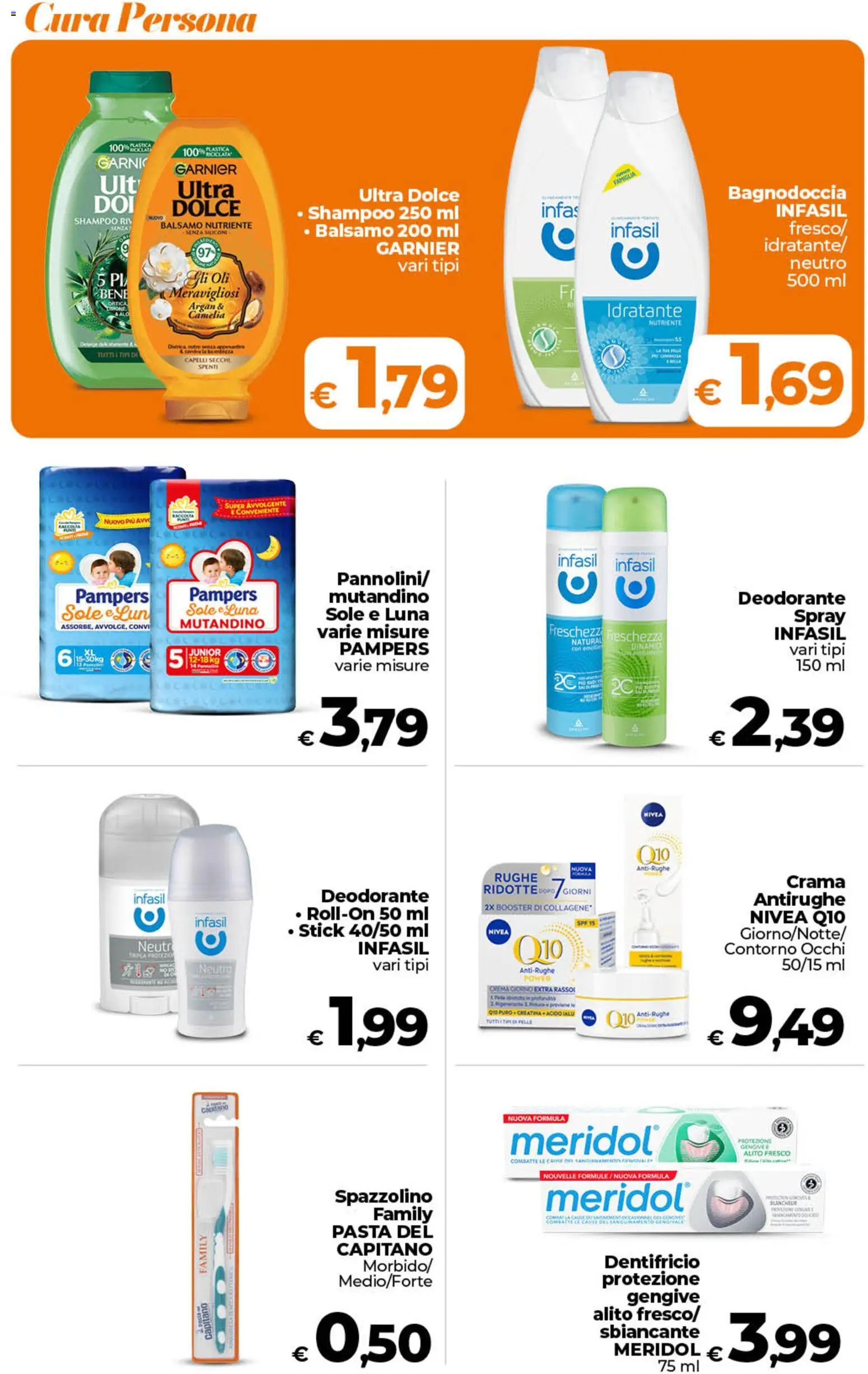 Volantino Ipercoop del 28.04.2026 | Pagina: 43 | Prodotti: Balsamo, Crema, Pampers, Silicone