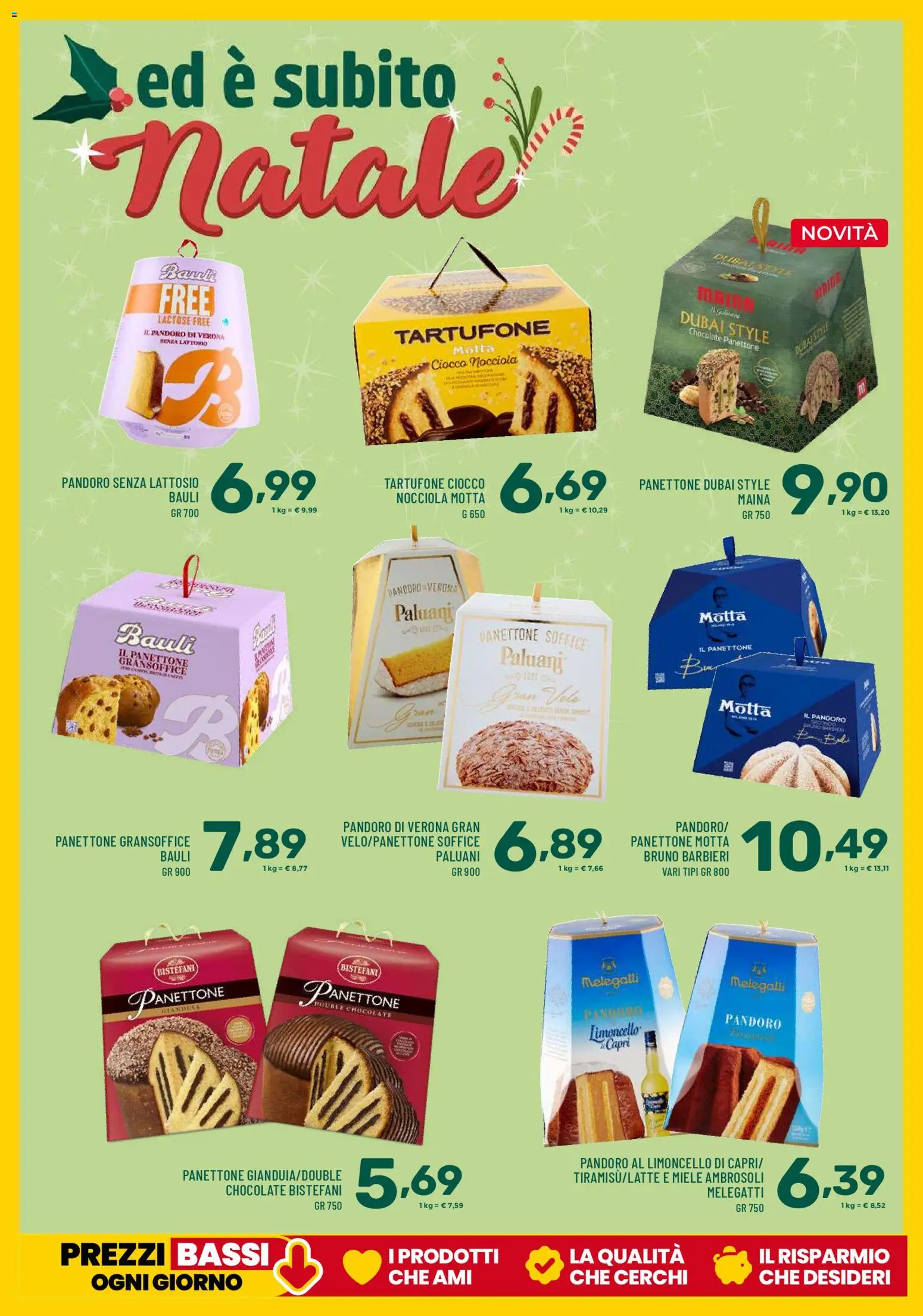 Volantino Il Centesimo del 14.11.2025 | Pagina: 17 | Prodotti: Pandoro, Panettone, Limoncello, Miele