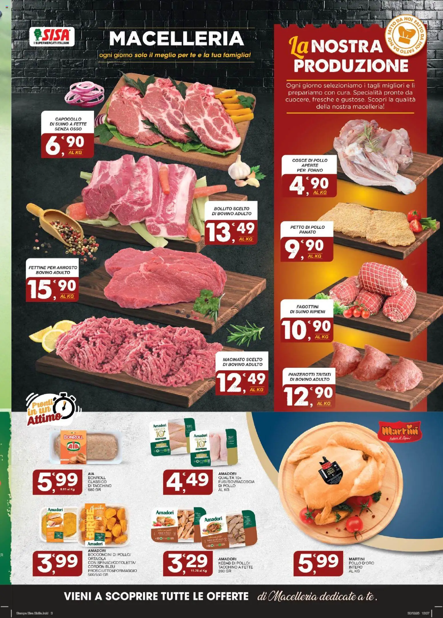 Volantino SISA del 15.01.2026 | Pagina: 3 | Prodotti: Arrosto, Pollo, Tè, Cosce di pollo