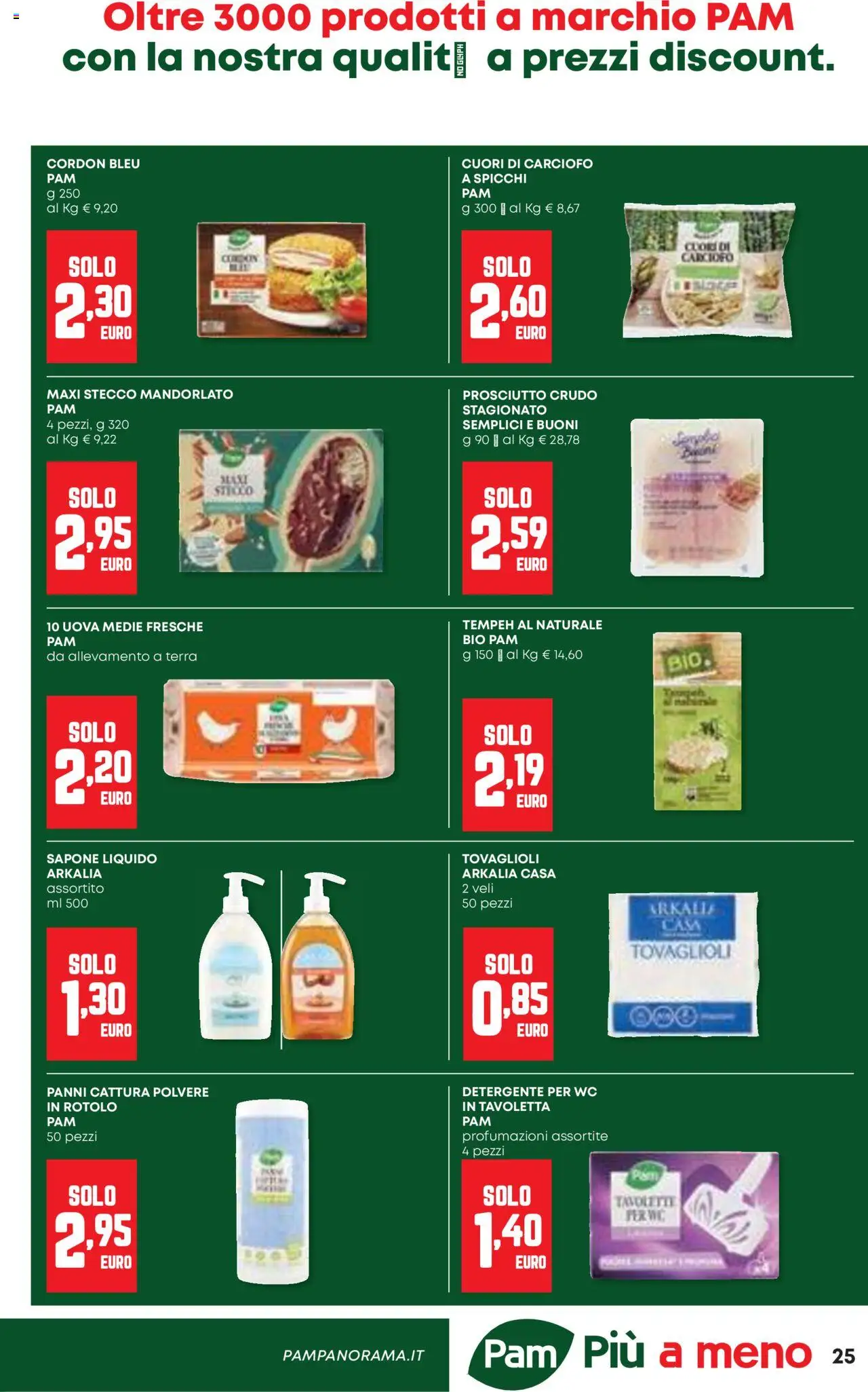 Volantino Panorama del 09.10.2025 | Pagina: 25 | Prodotti: Prosciutto Crudo, Uova, Prosciutto, WC