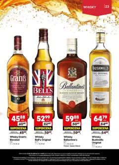 Pogląd oferty "Delikatesy Centrum Gazetka - DeliBarek" - ważna od 30.10.2025 | Strona: 23 | Produkty: Grant's, Bell, Delikatesy, Whisky