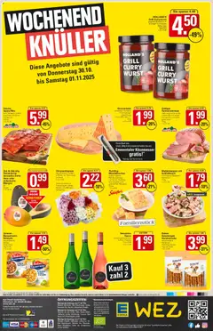 WEZ Prospekt ab 27.10.2025 gültig | Seite: 16 | Produkte: Grill, Bratwurst, Mandeln, Pudding