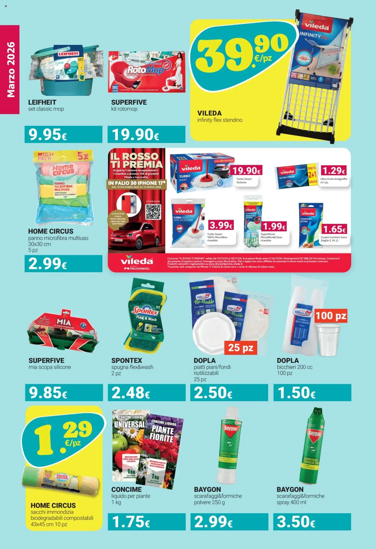 Volantino Tigotà del 01.03.2026 | Pagina: 16 | Prodotti: Spugna, Mocio, Silicone, Stendino