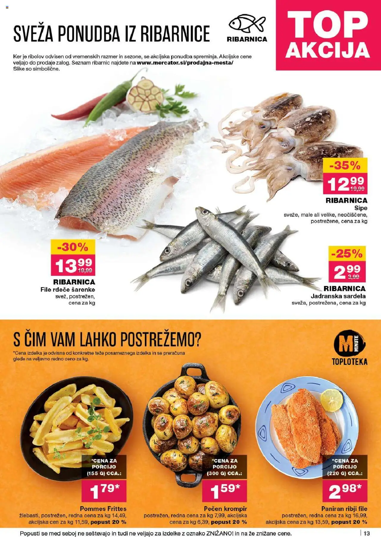 Novi Mercator katalog ponudbe – veljaven od 18.09.2025 | Stran: 13 | Izdelki: Krompir
