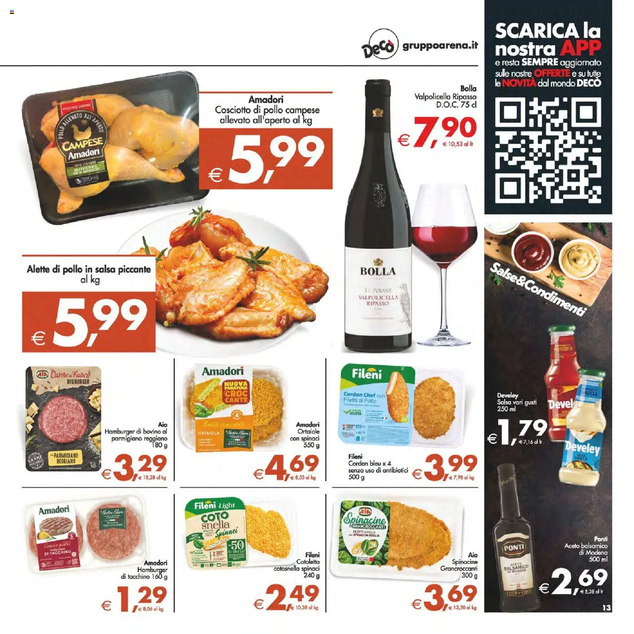 Volantino Decò del 14.10.2025 | Pagina: 16 | Prodotti: Bovino, Tacchino, Parmigiano, Hamburger