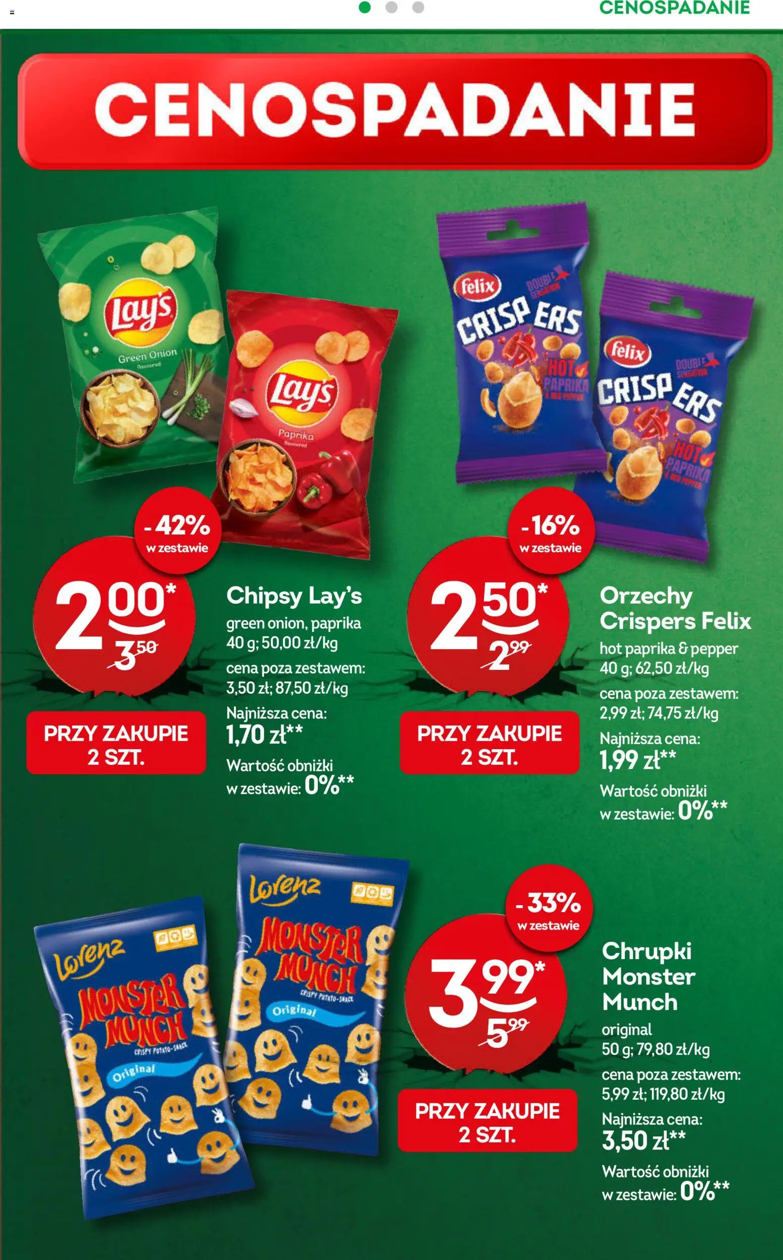 Żabka gazetka od 08.04.2026 | Strona: 11 | Produkty: Chipsy, Chrupki, Orzechy