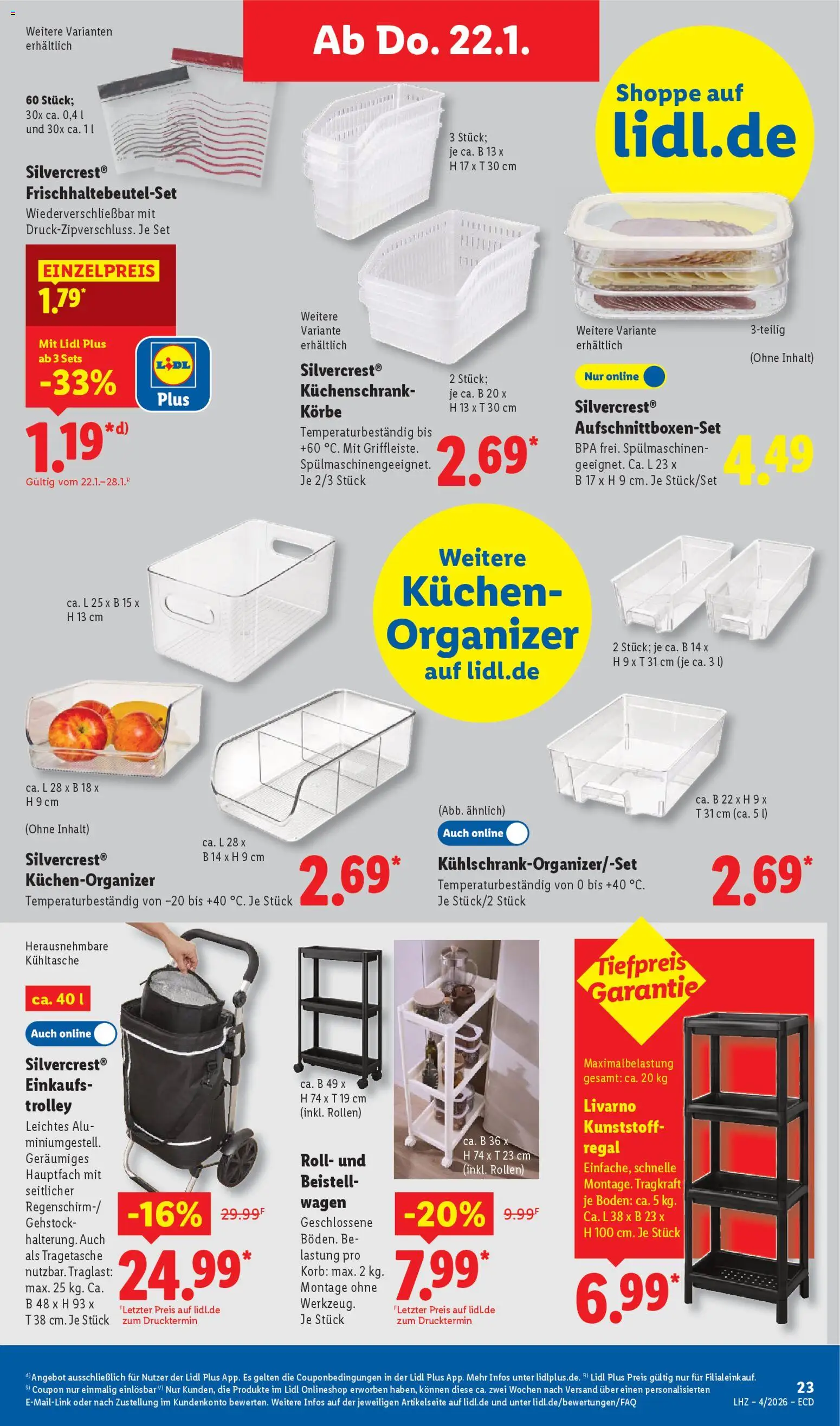 Lidl Prospekt Gladenbach – gültig ab 19.01.2026 | Seite: 35 | Produkte: Regal, Korb, Kuchen